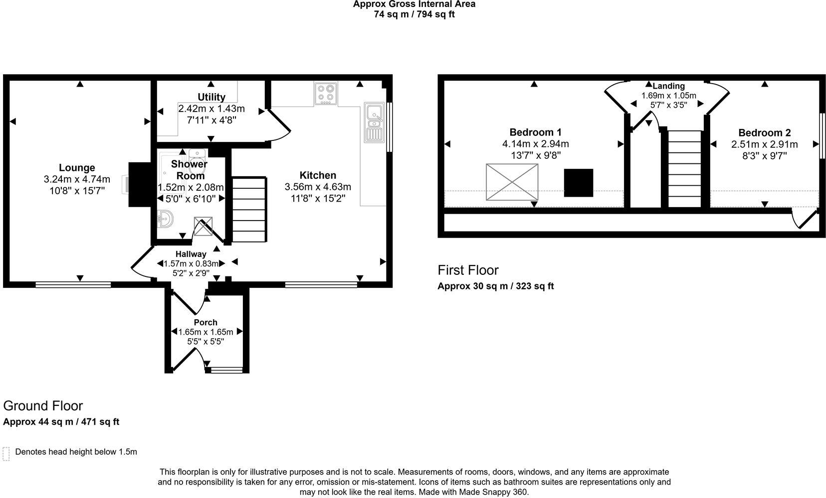 15, Burgage Green Close, St. Ishmaels, Haverfordwest floorplan