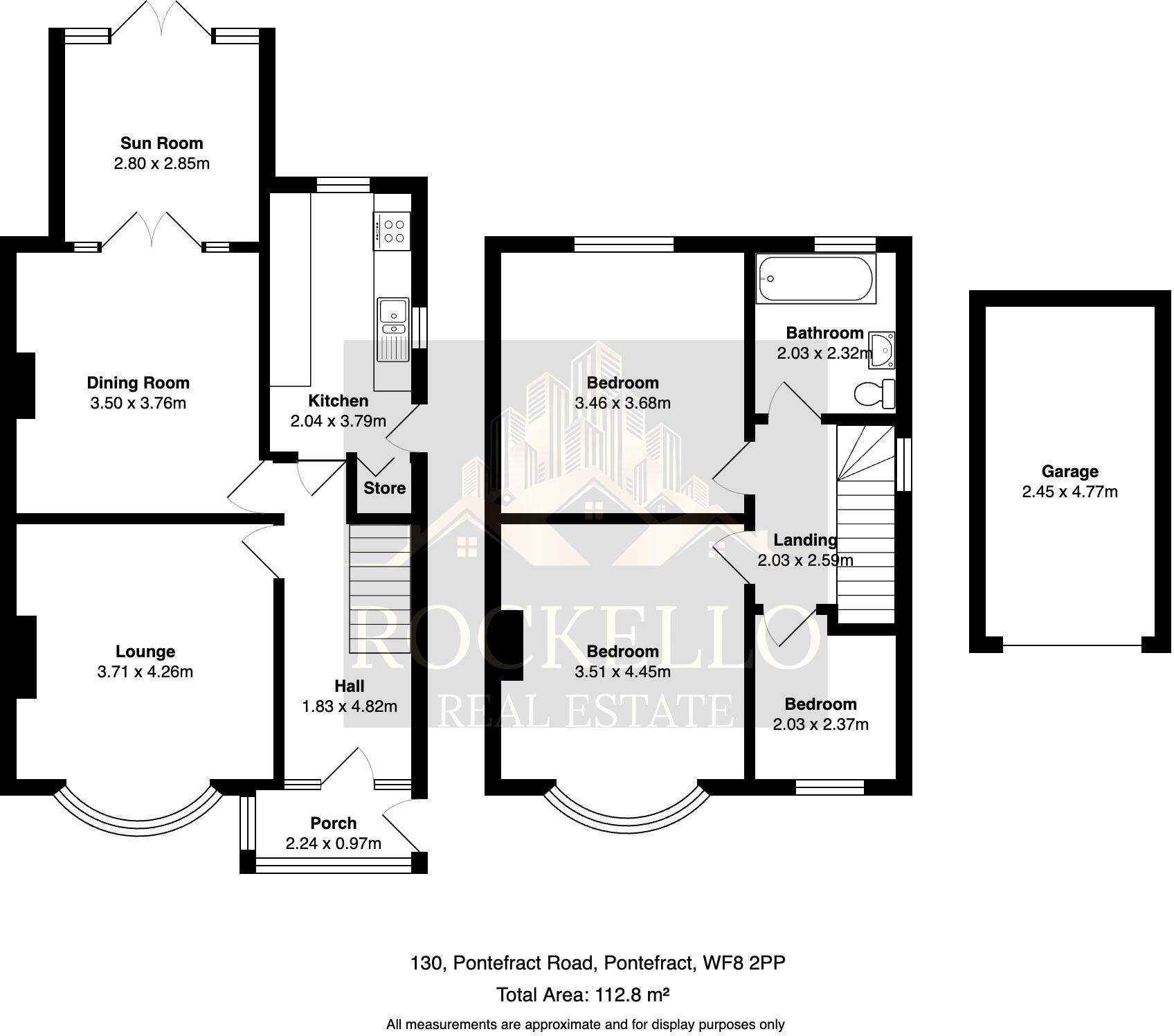 Pontefract Road, Pontefract, West Yorkshire, WF8 floorplan