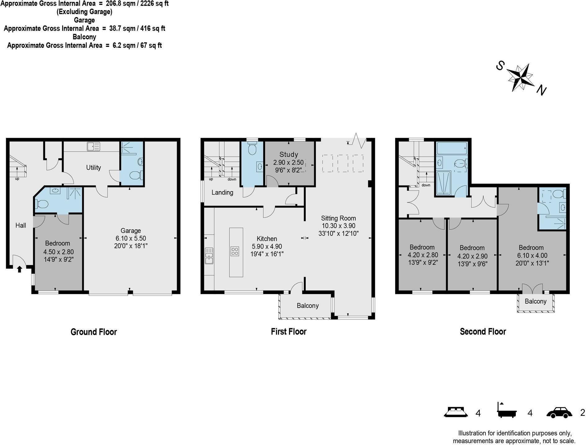 Mcilwraith Road, Salcombe floorplan