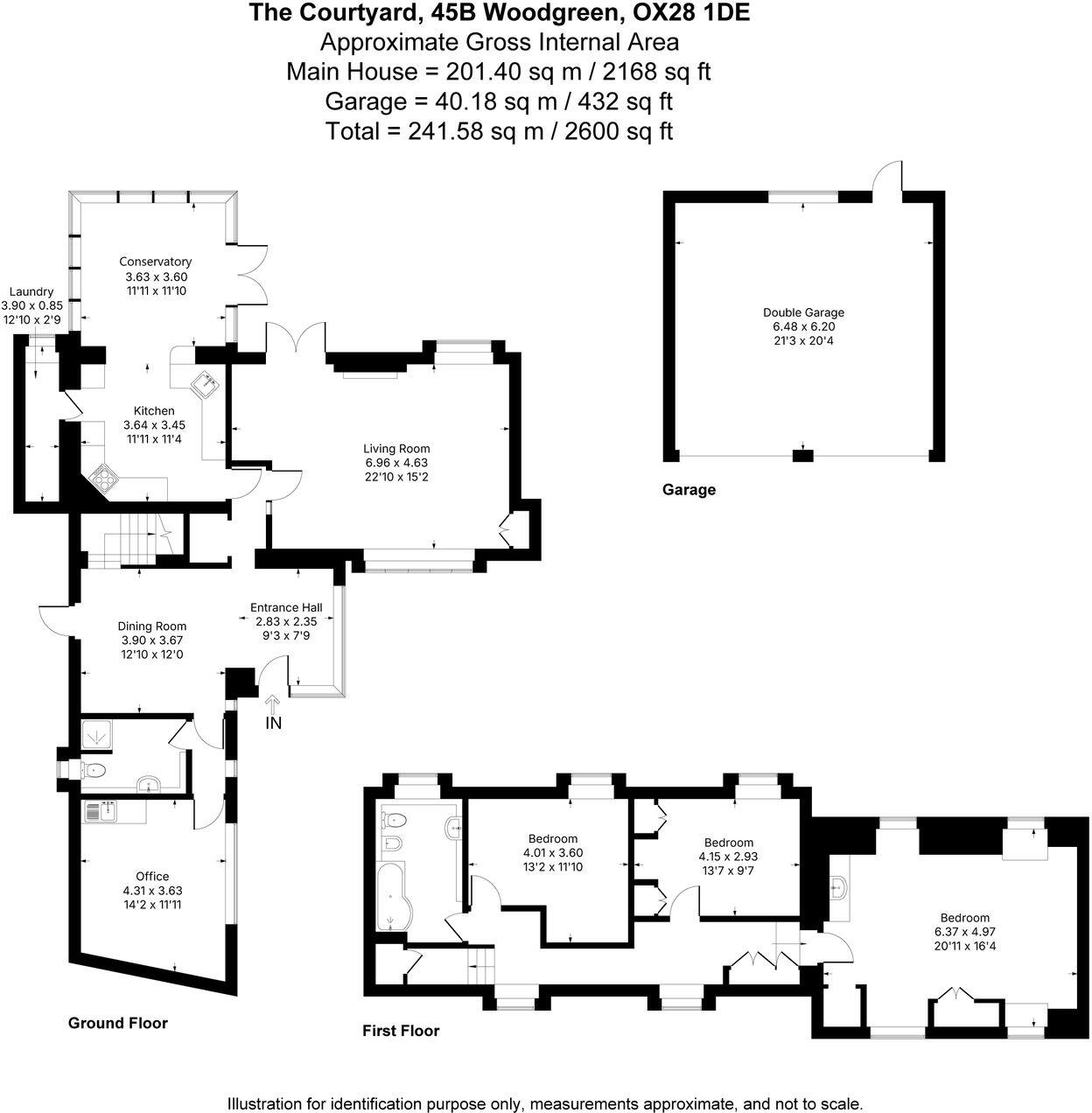 The Courtyard, Woodgreen, Witney, OX28 floorplan