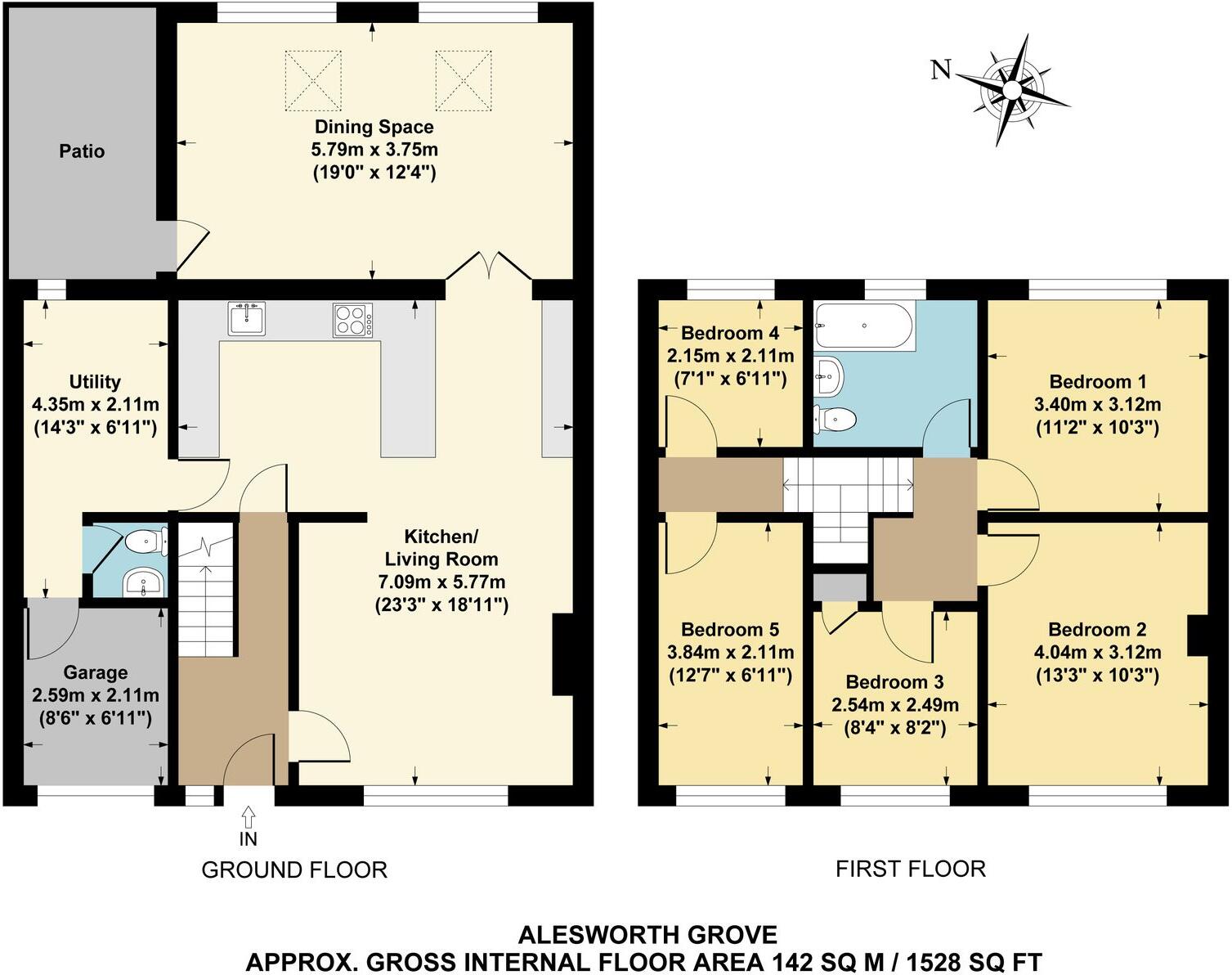 Alesworth Grove, Headington, OX3 floorplan