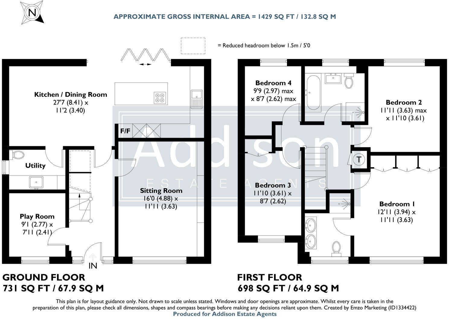 Meadow Avenue, Locks Heath, Southampton floorplan