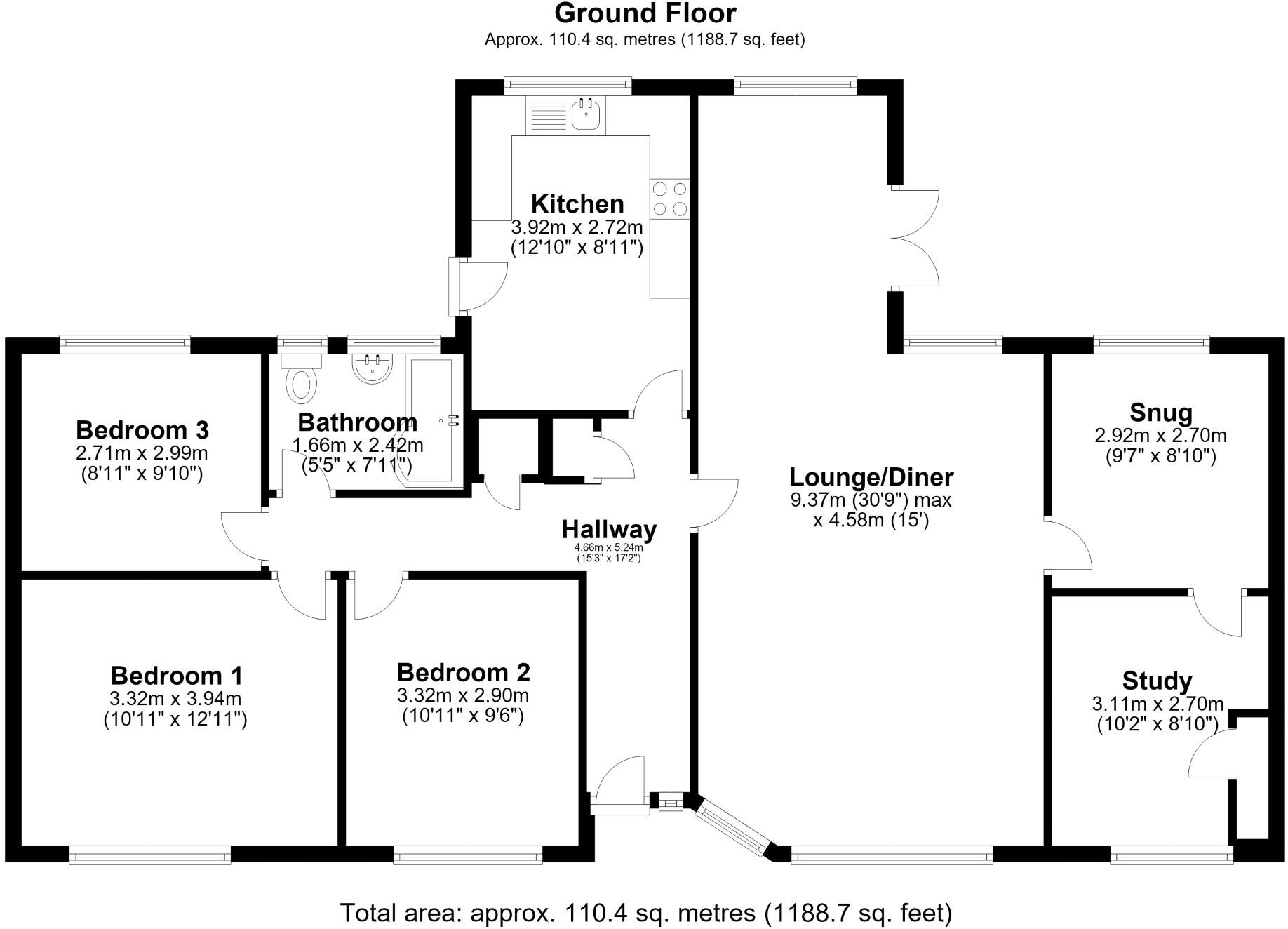 Main Street, South Rauceby, Sleaford, Lincolnshire, NG34 floorplan