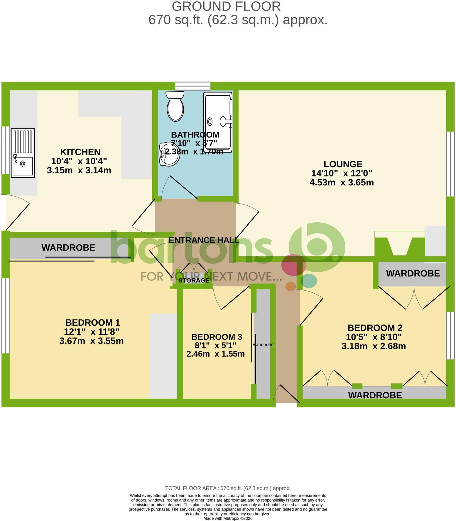 South Road, Kimberworth, S61 floorplan