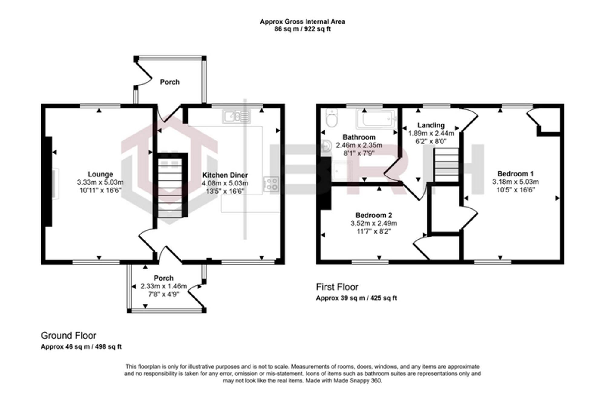 Markham Road, Edlington, DN12 floorplan