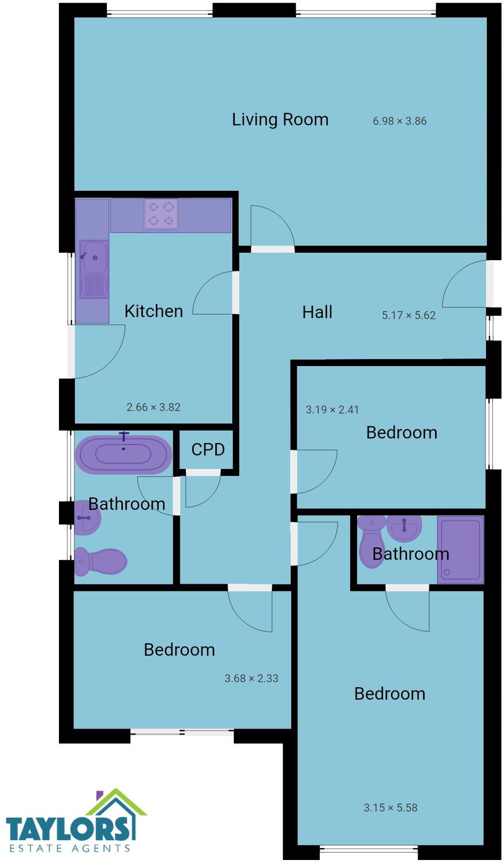 Westlands Road, Sproatley, East Riding Of Yorkshire, HU11 4XG floorplan
