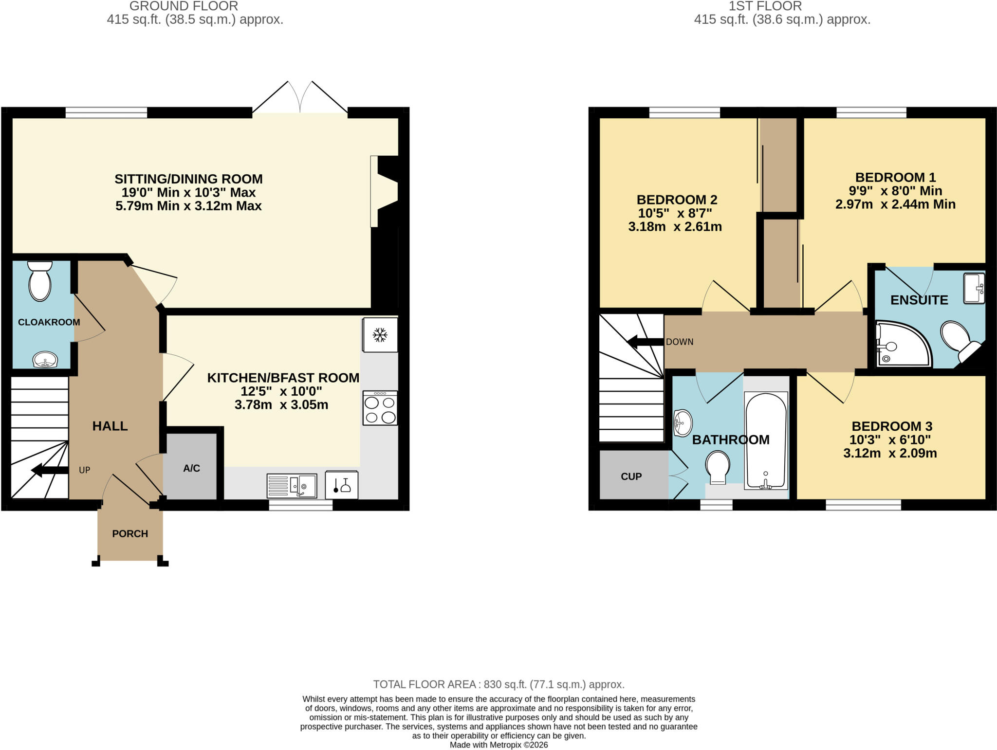 Meadowhayes, Porlock, Minehead, Somerset, TA24 floorplan