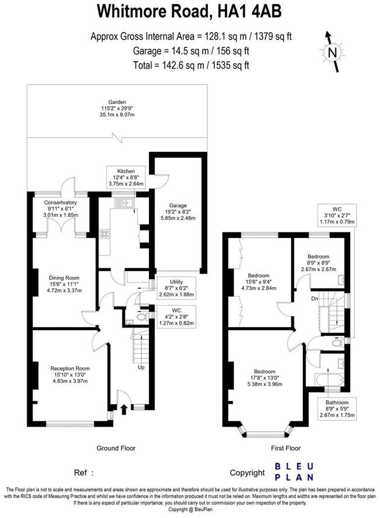 Whitmore Road, Harrow floorplan
