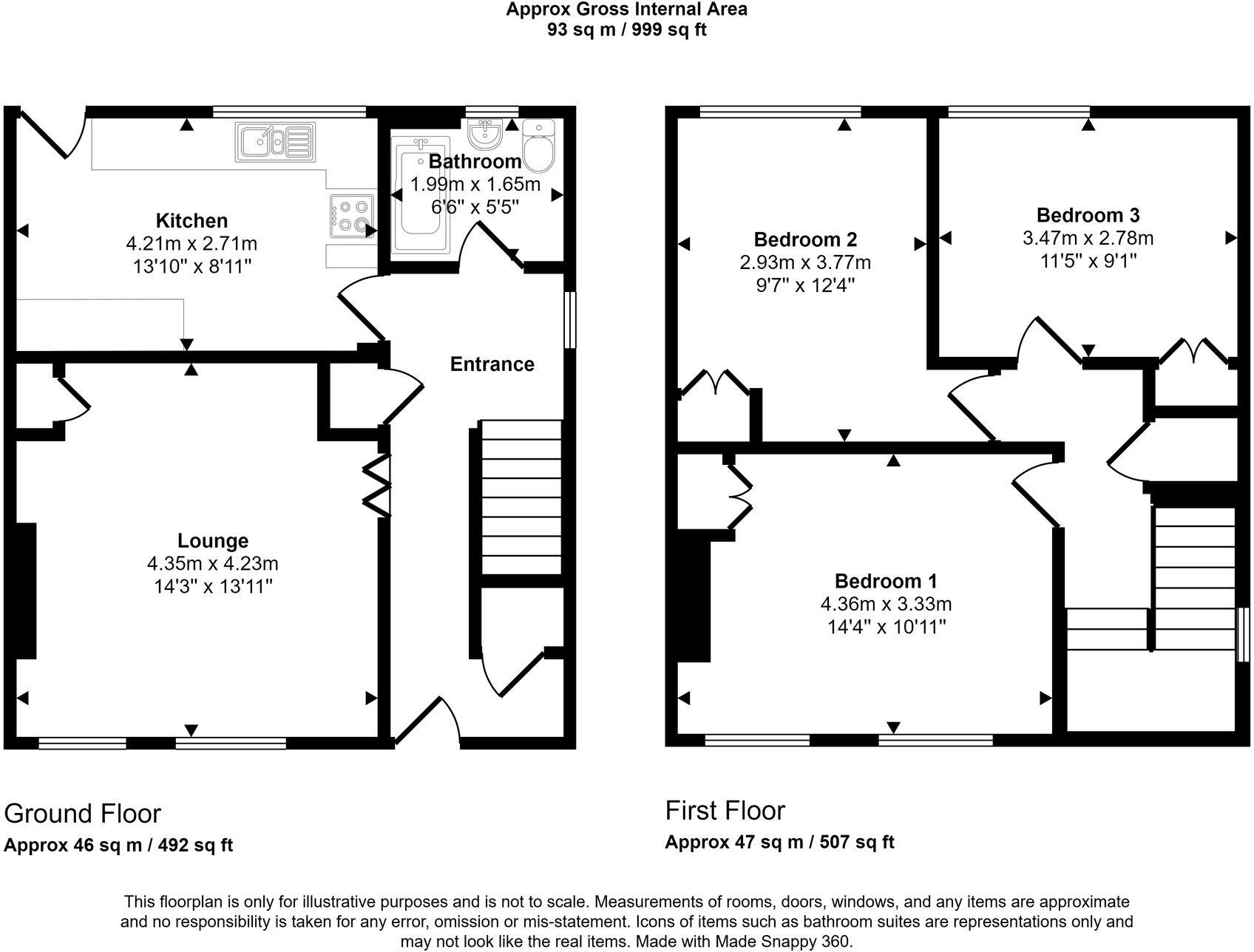 11 Lochlea Avenue, Mauchline, KA5 6BW floorplan