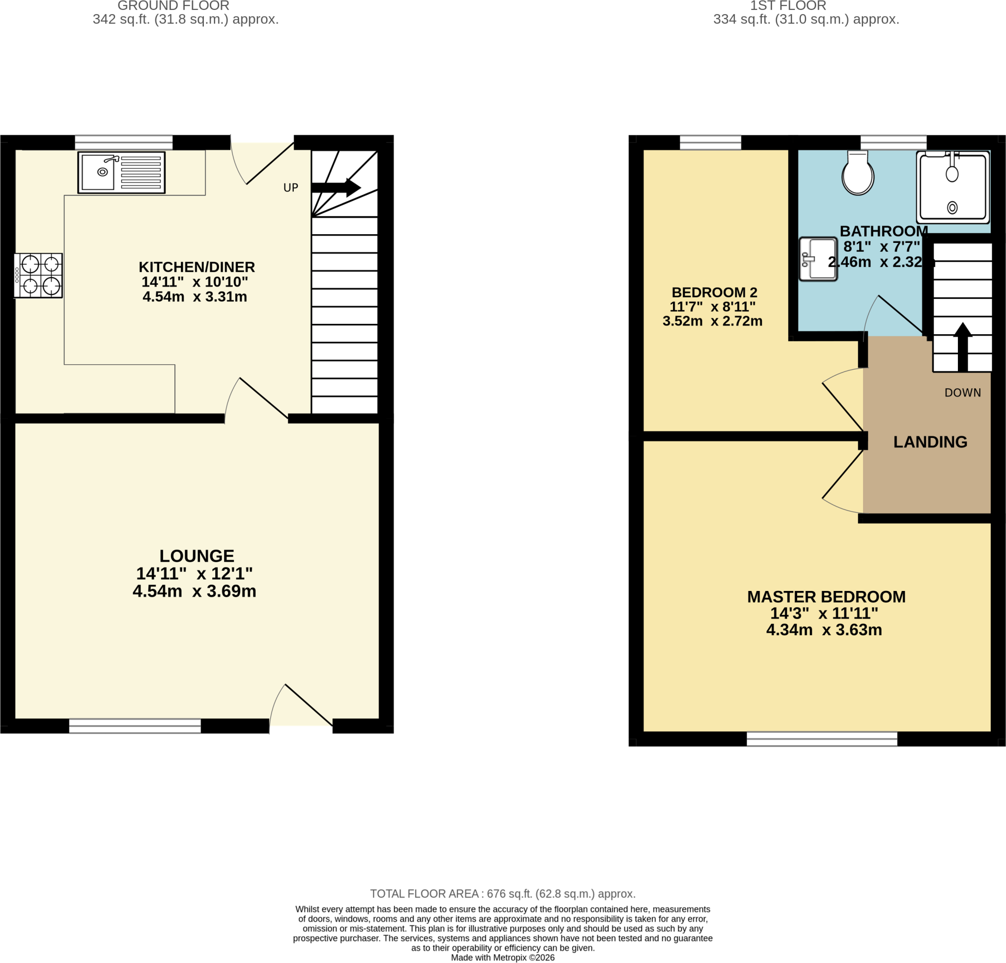 Manor Road, Woodley floorplan