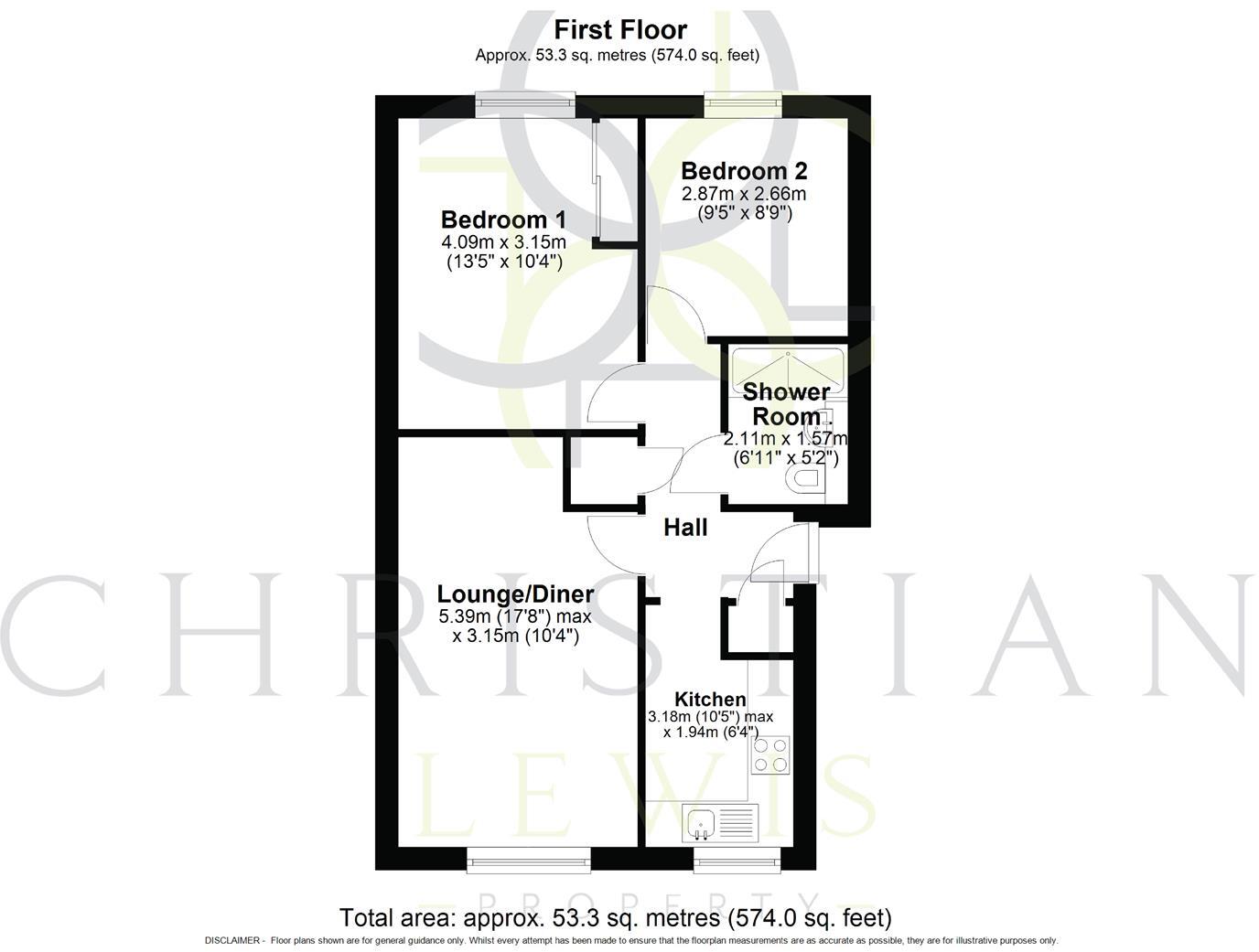 10, Rushers Close, Pershore floorplan