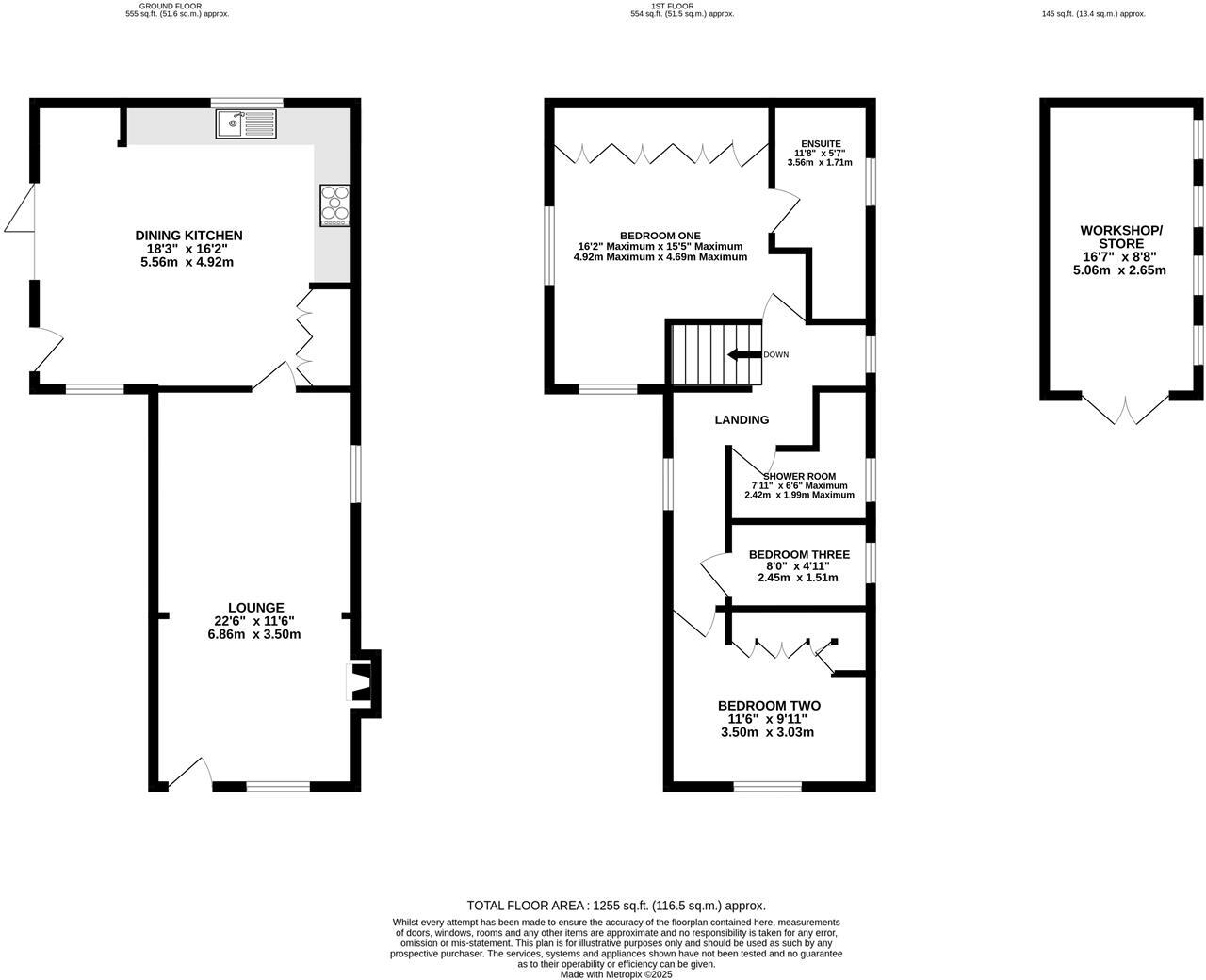 Onston Lane, Crowton floorplan