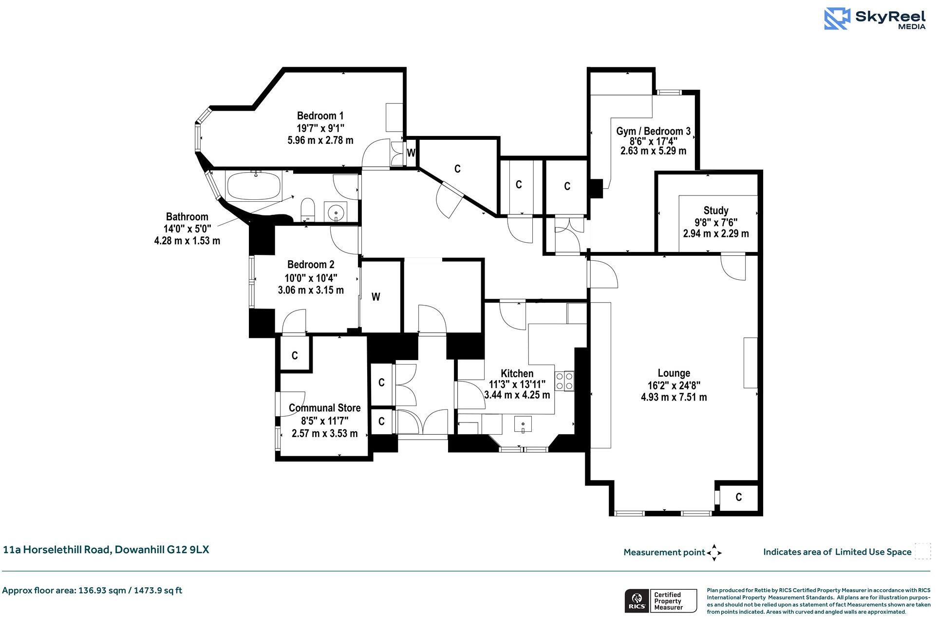 Horselethill Road, Dowanhill, Glasgow floorplan