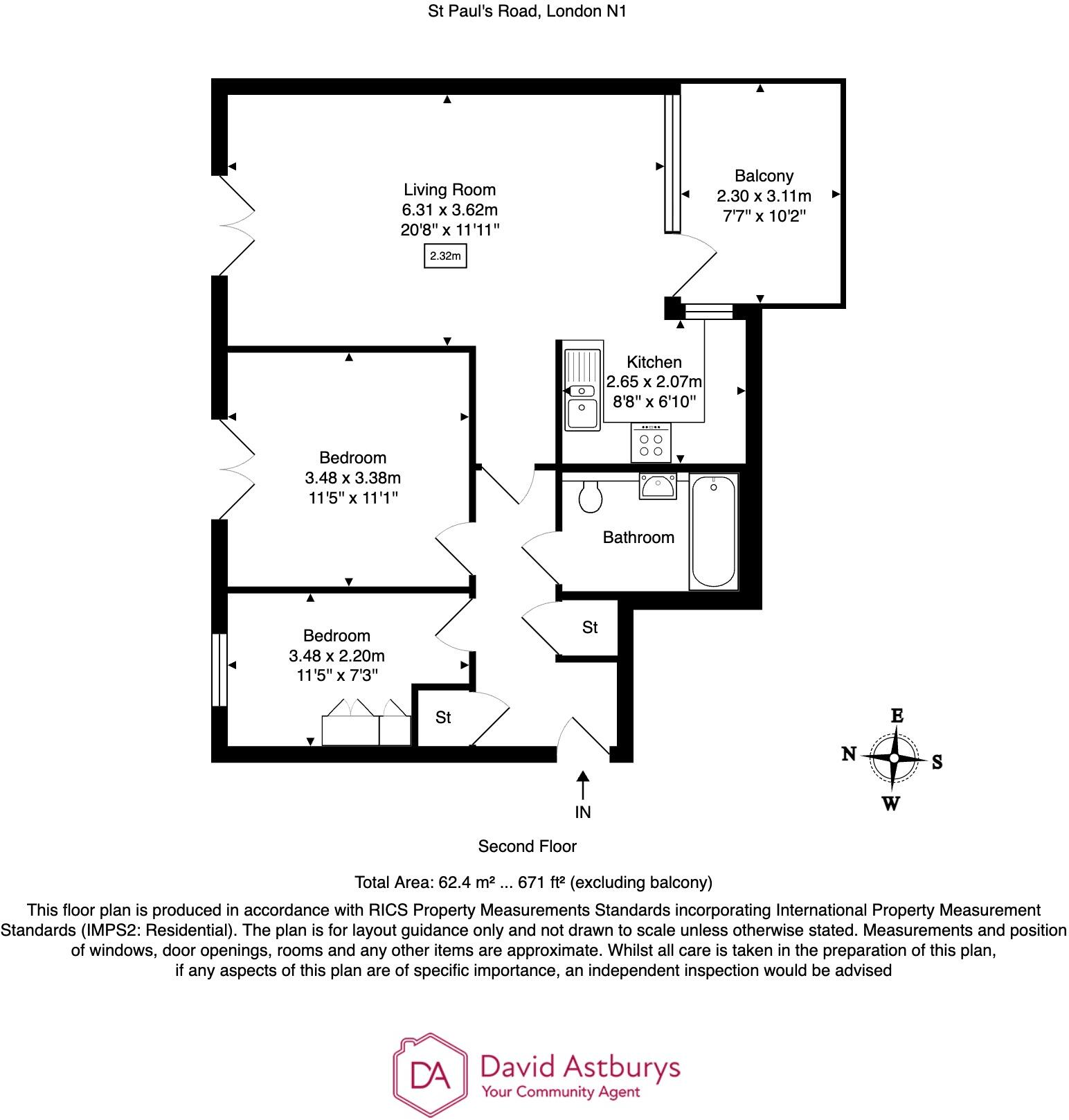 St. Pauls Road, Islington, London, N1 floorplan