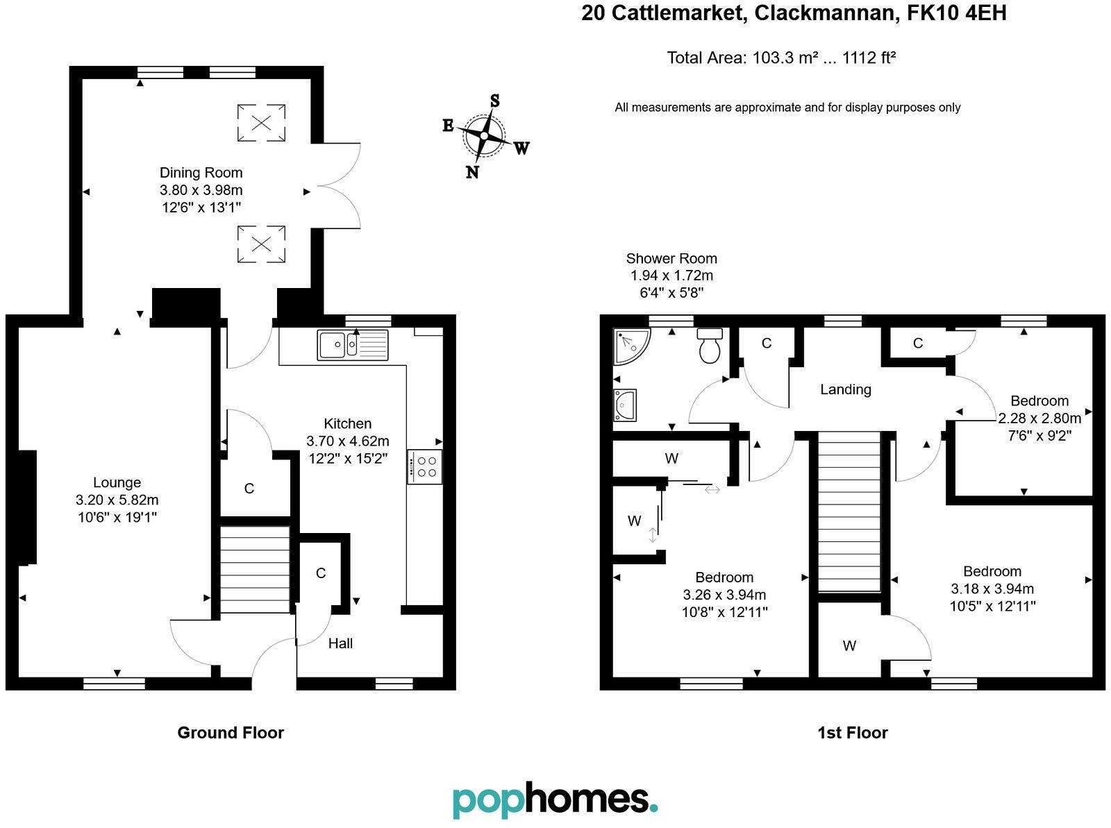 20 Cattlemarket, Clackmannan floorplan