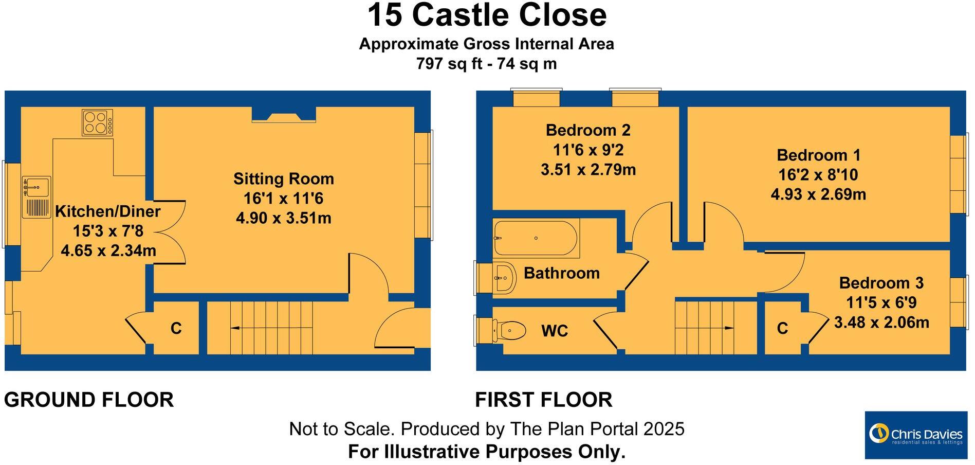 Castle Close, Boverton, CF61 floorplan