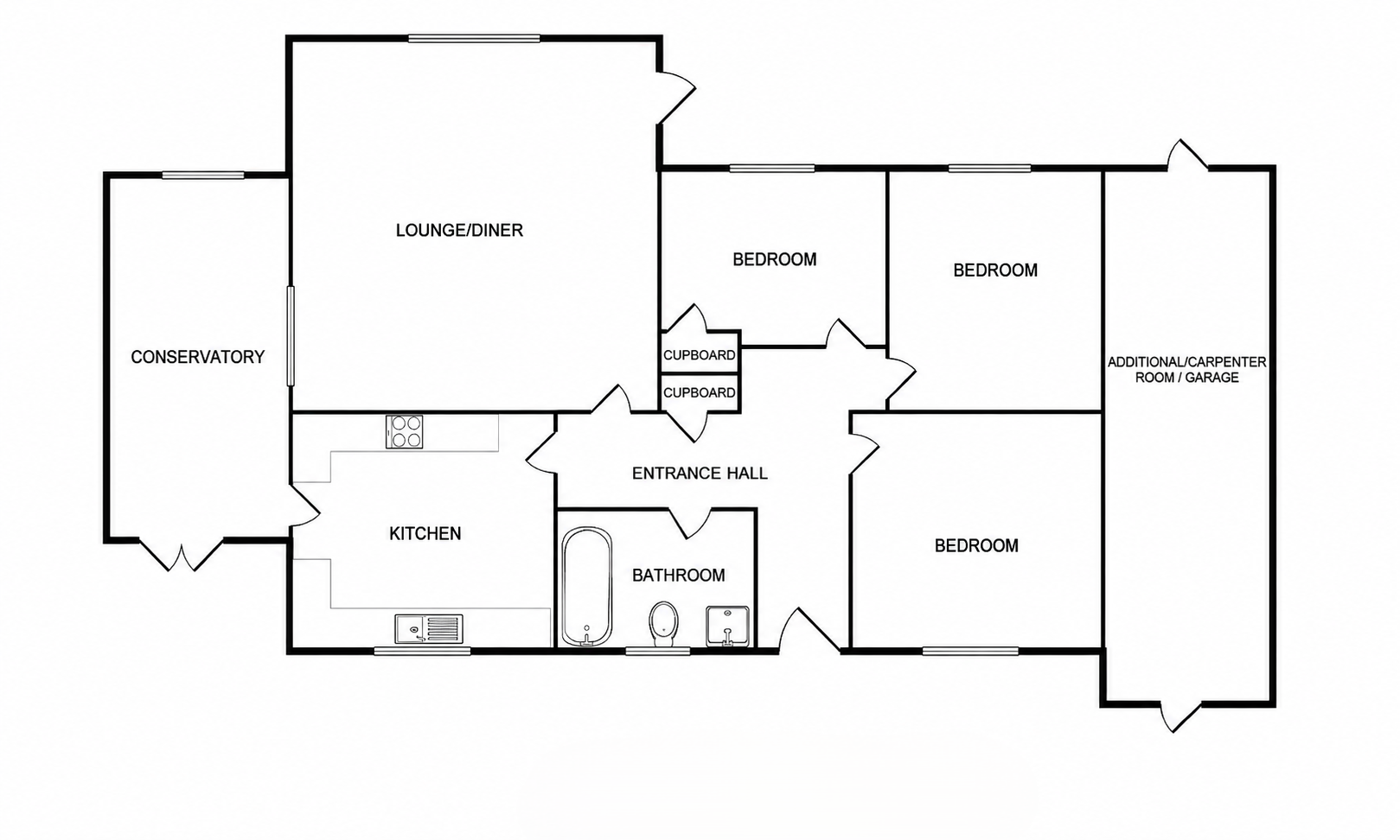 Bradwell, Great Yarmouth floorplan