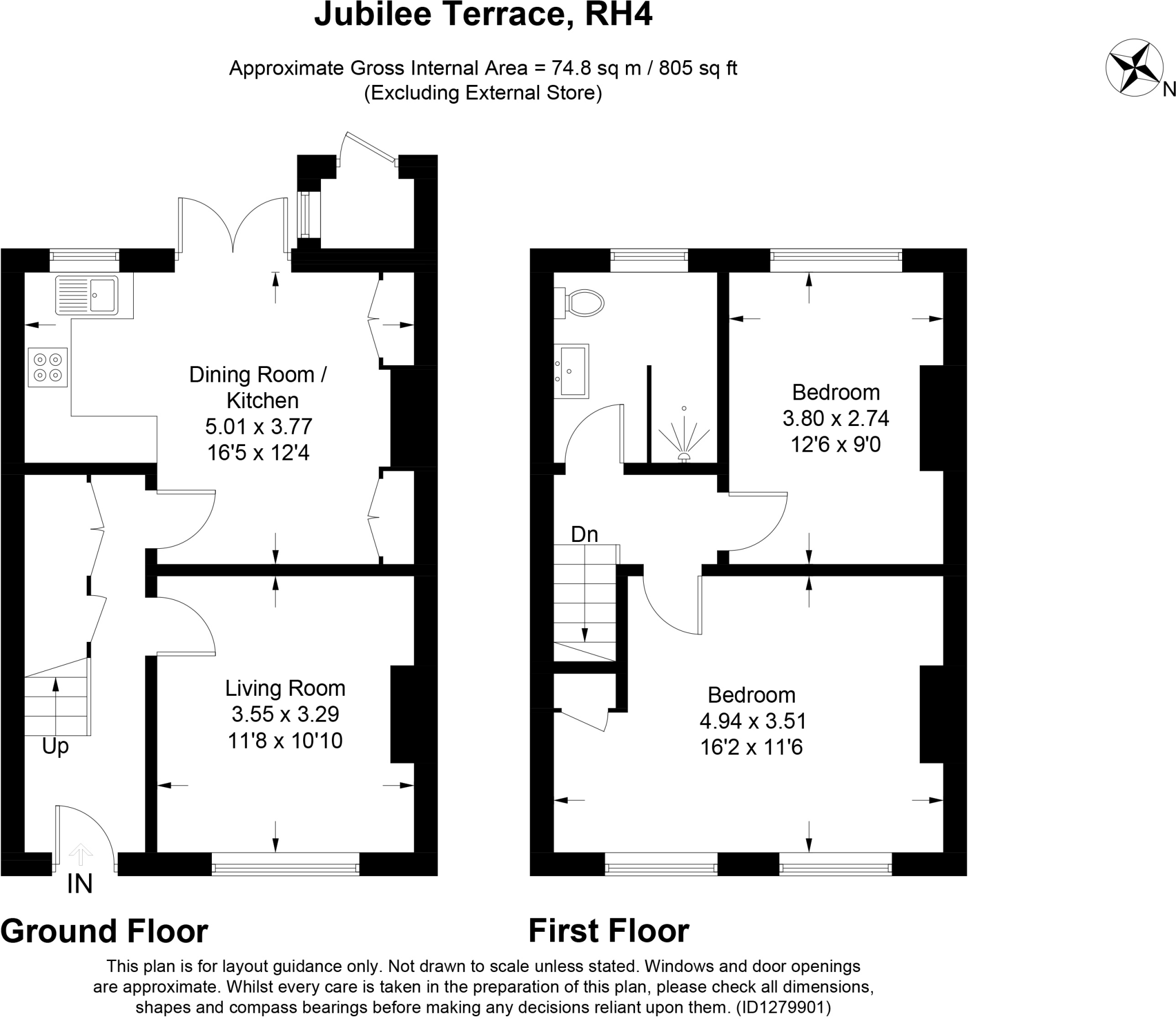 Jubilee Terrace, Dorking floorplan