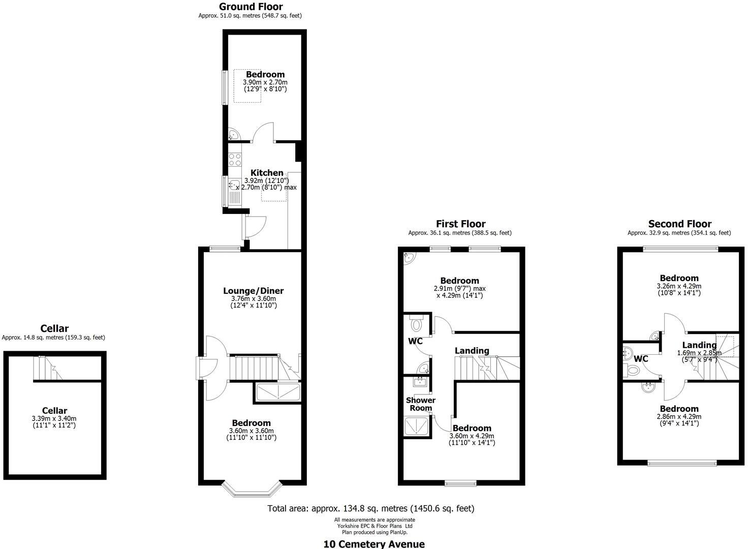 10 Cemetery Avenue, Sheffield floorplan