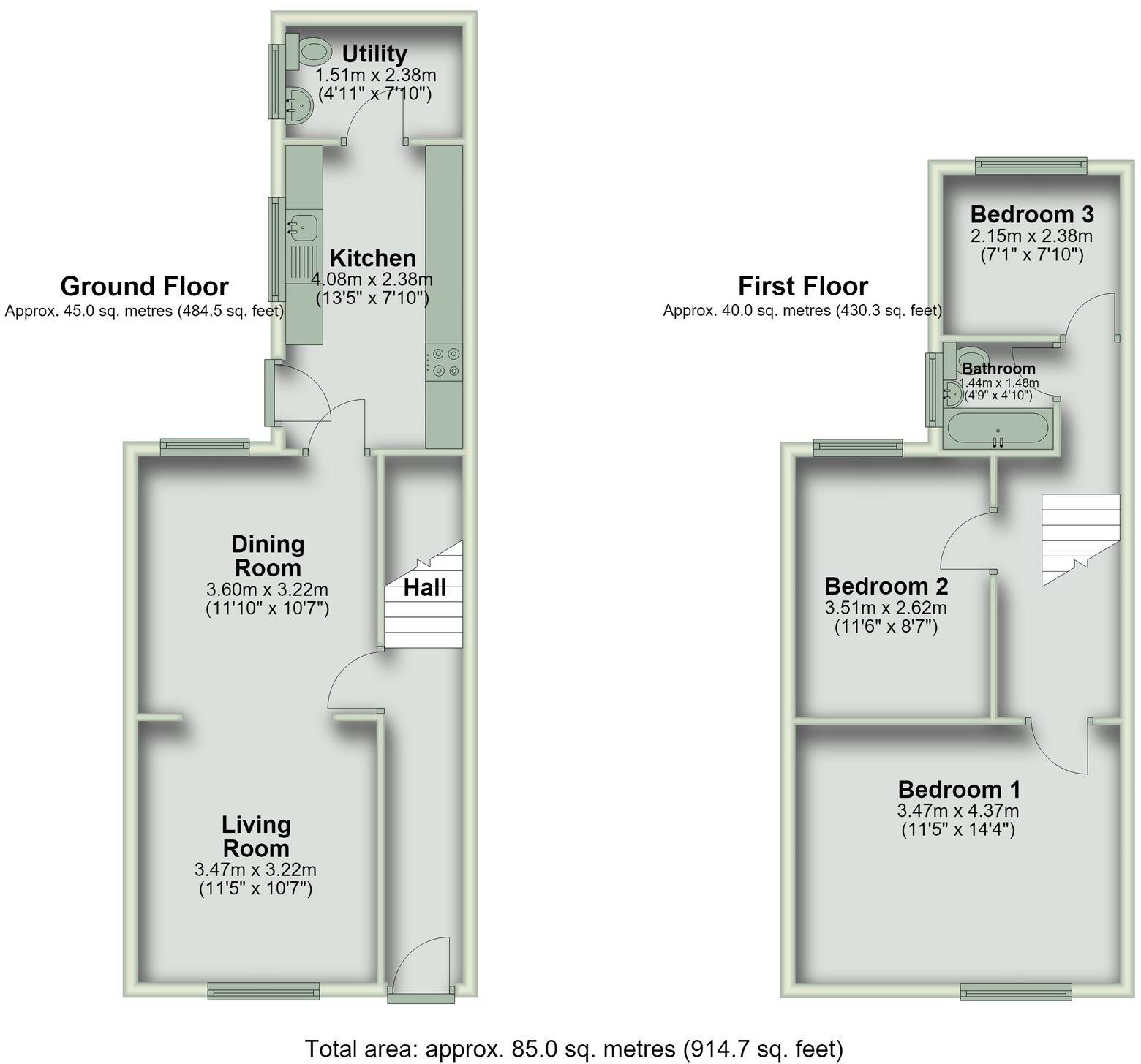 36, The Highway, Hawarden, CH5 floorplan