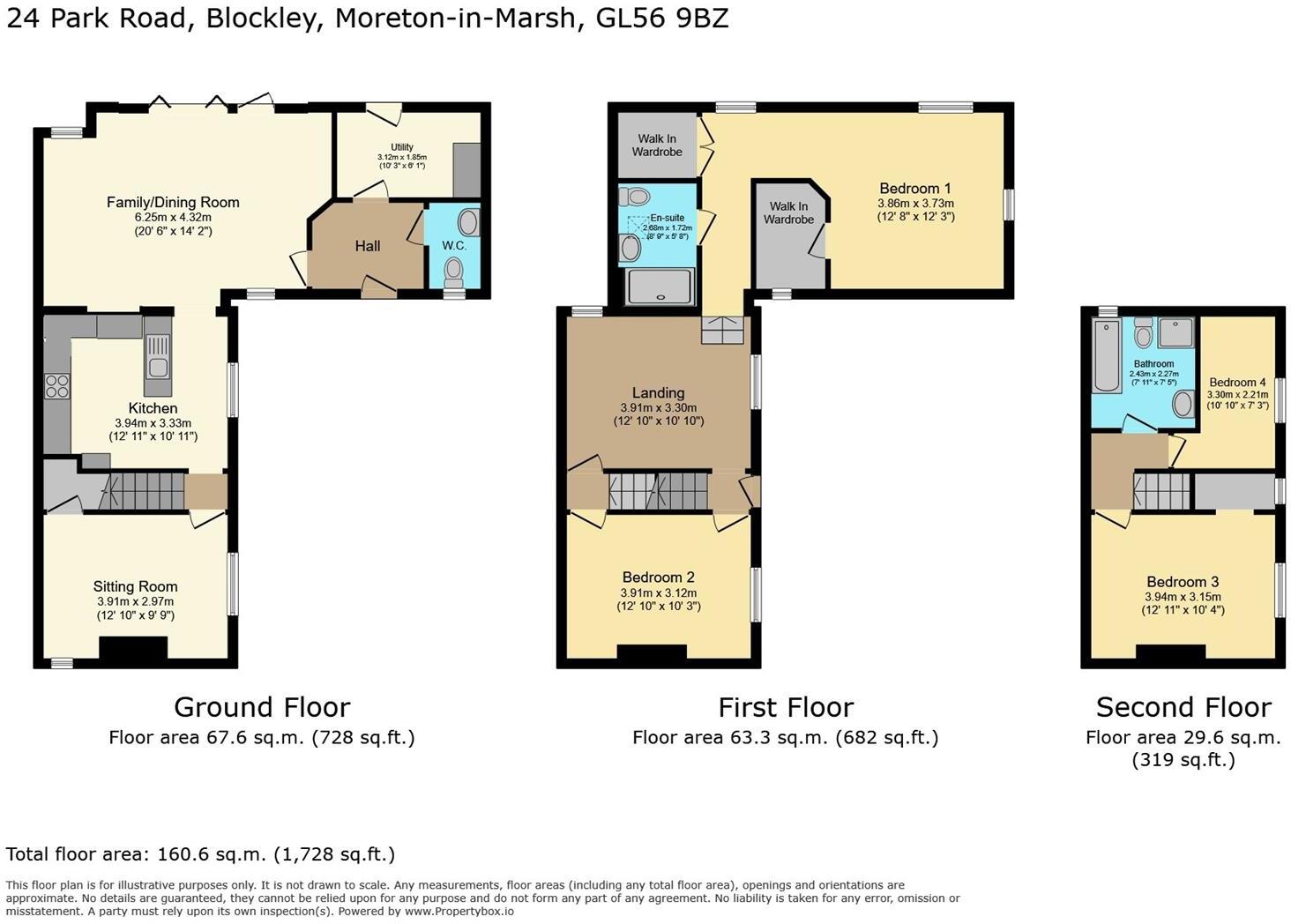 Park Road, Blockley floorplan