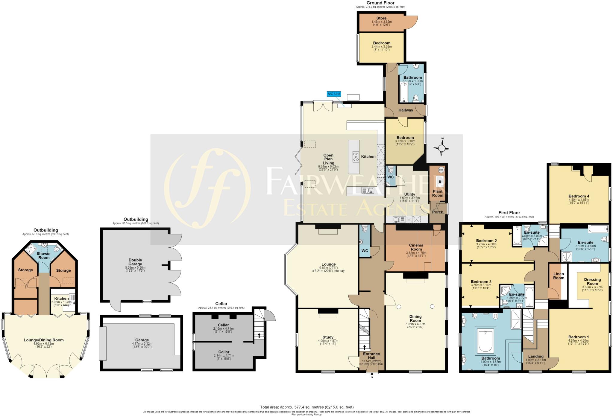 Stickford House, Back Lane, Stickford, Lincolnshire PE22 8EW floorplan
