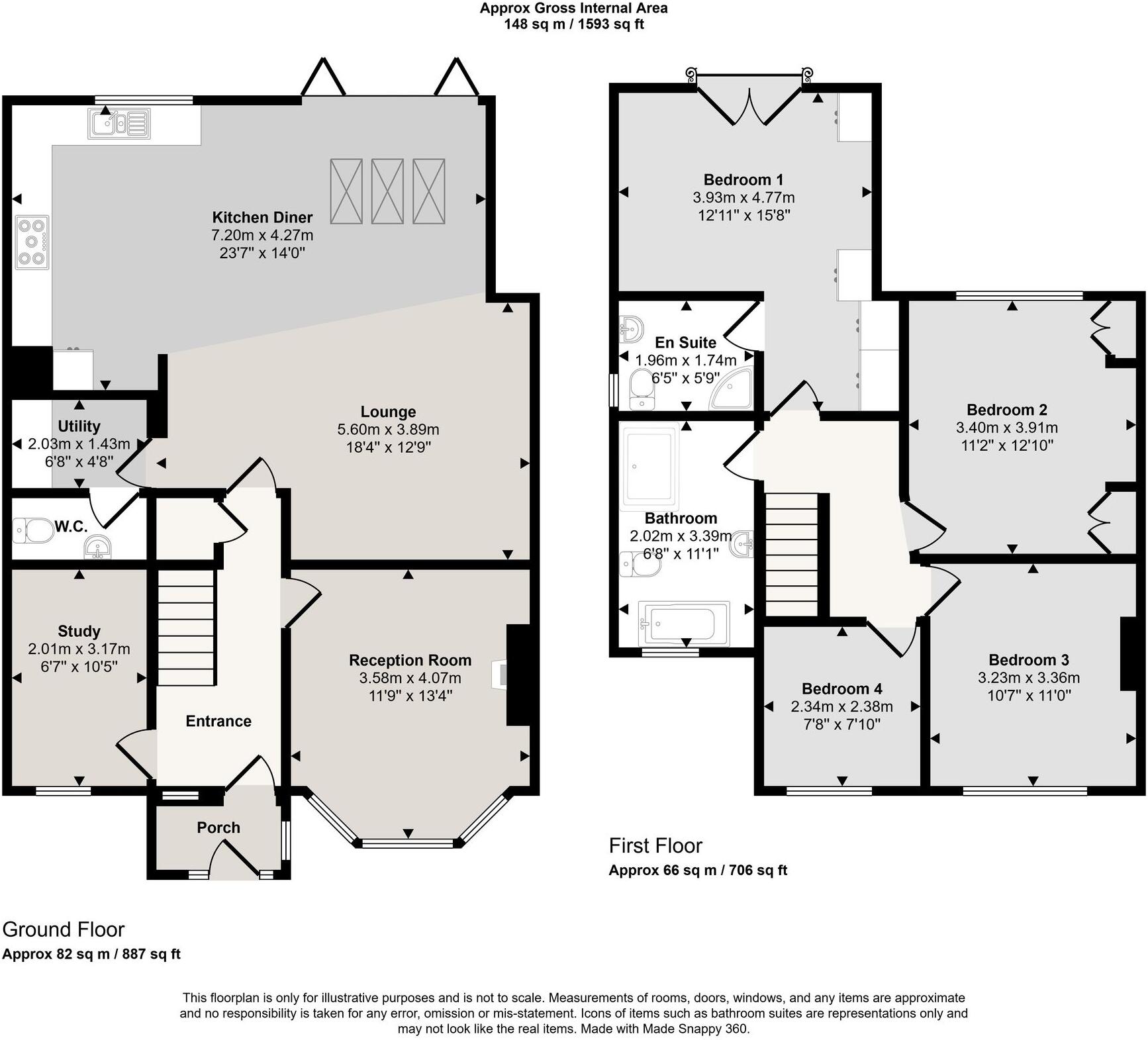 Brooklands Road, Swinton, M27 floorplan