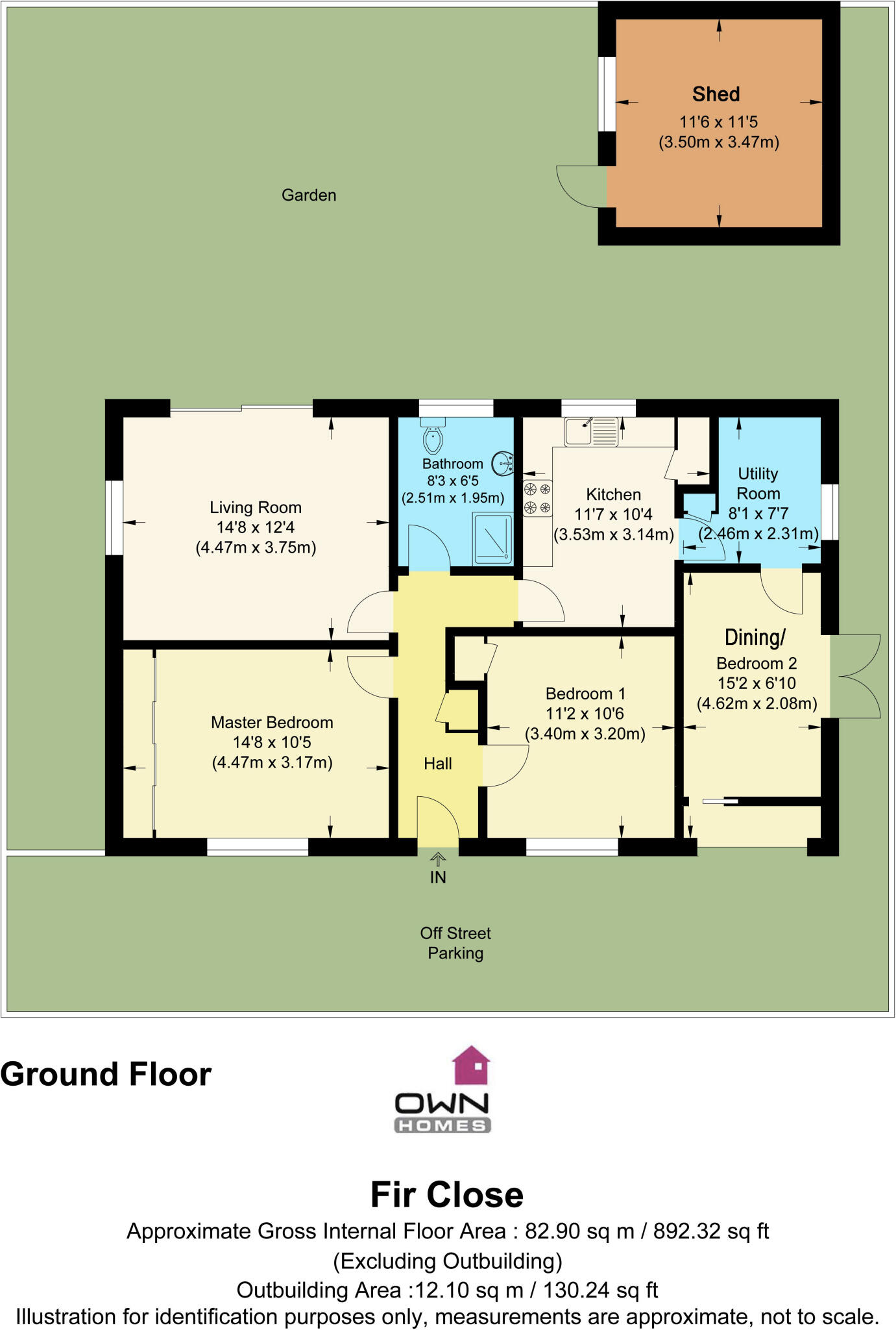 Fir Close, Stevenage, Hertfordshire floorplan