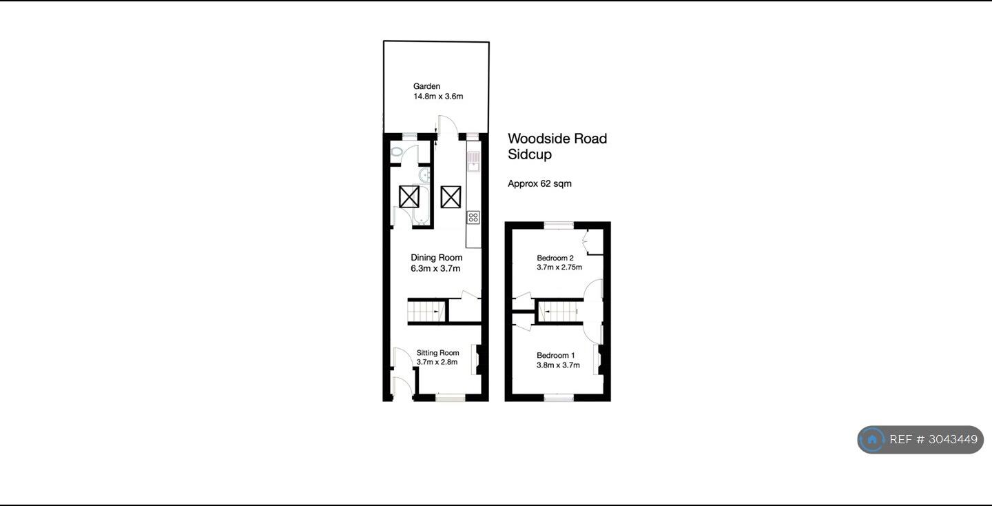 Woodside Road, Sidcup, DA15 floorplan