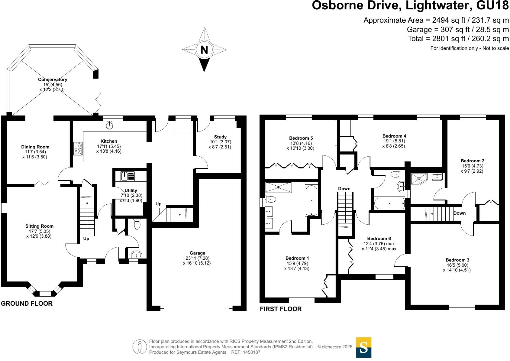 Osborne Drive, Lightwater, Surrey, GU18 floorplan