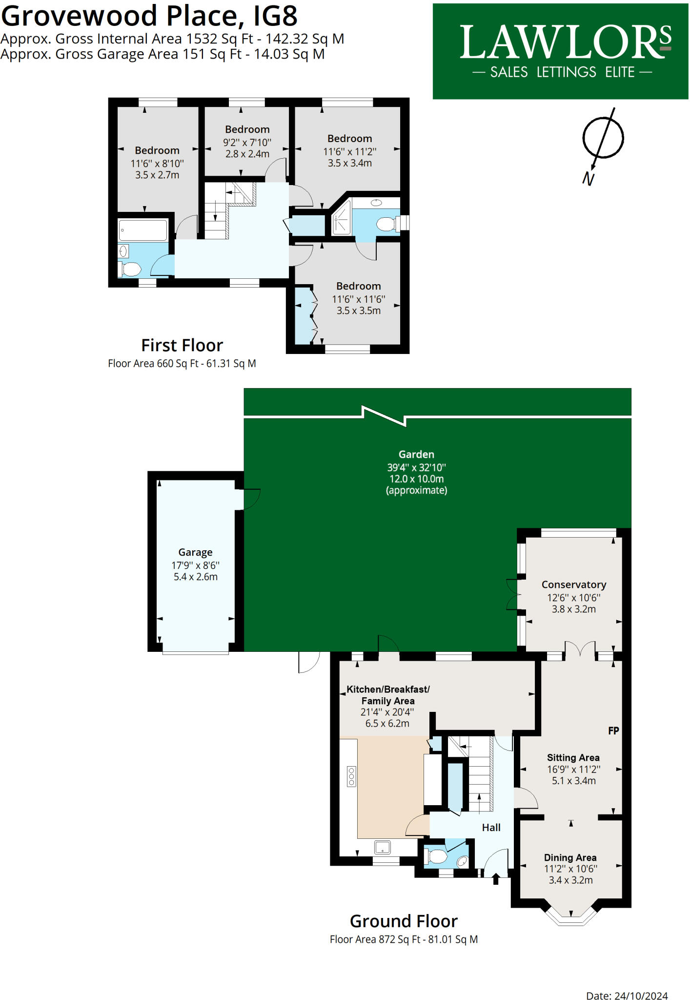 Grovewood Place, Woodford Green, Essex, IG8 floorplan