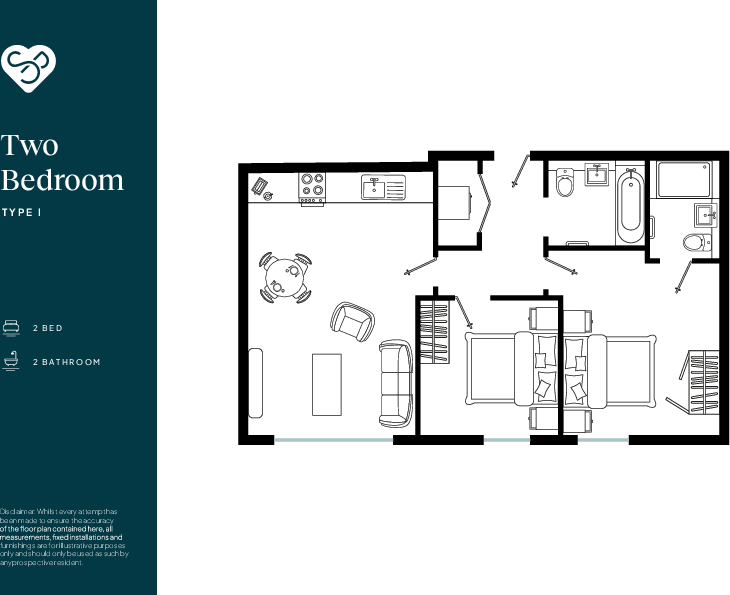 Flat A8, Smith House, Marina Place, Birmingham floorplan