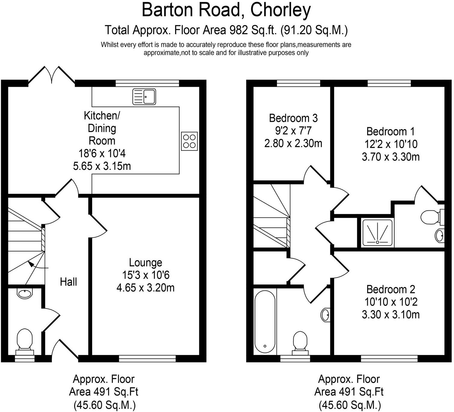 Barton Road, Chorley, PR7 floorplan