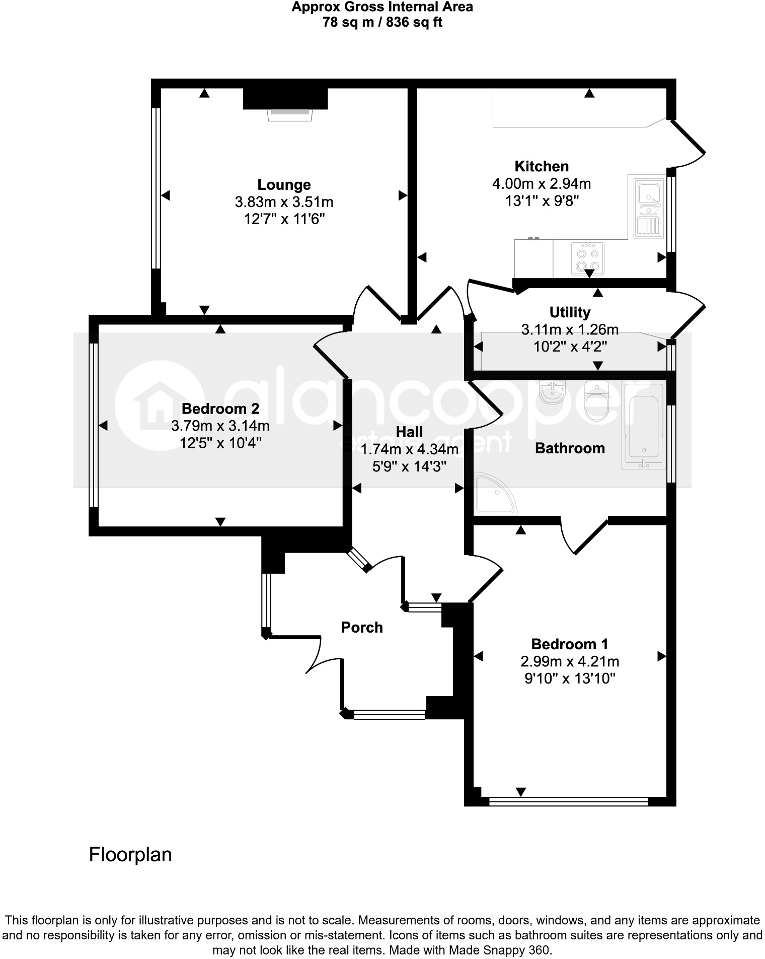 Windermere Avenue, St Nicolas Park, Nuneaton, CV11 6HH floorplan