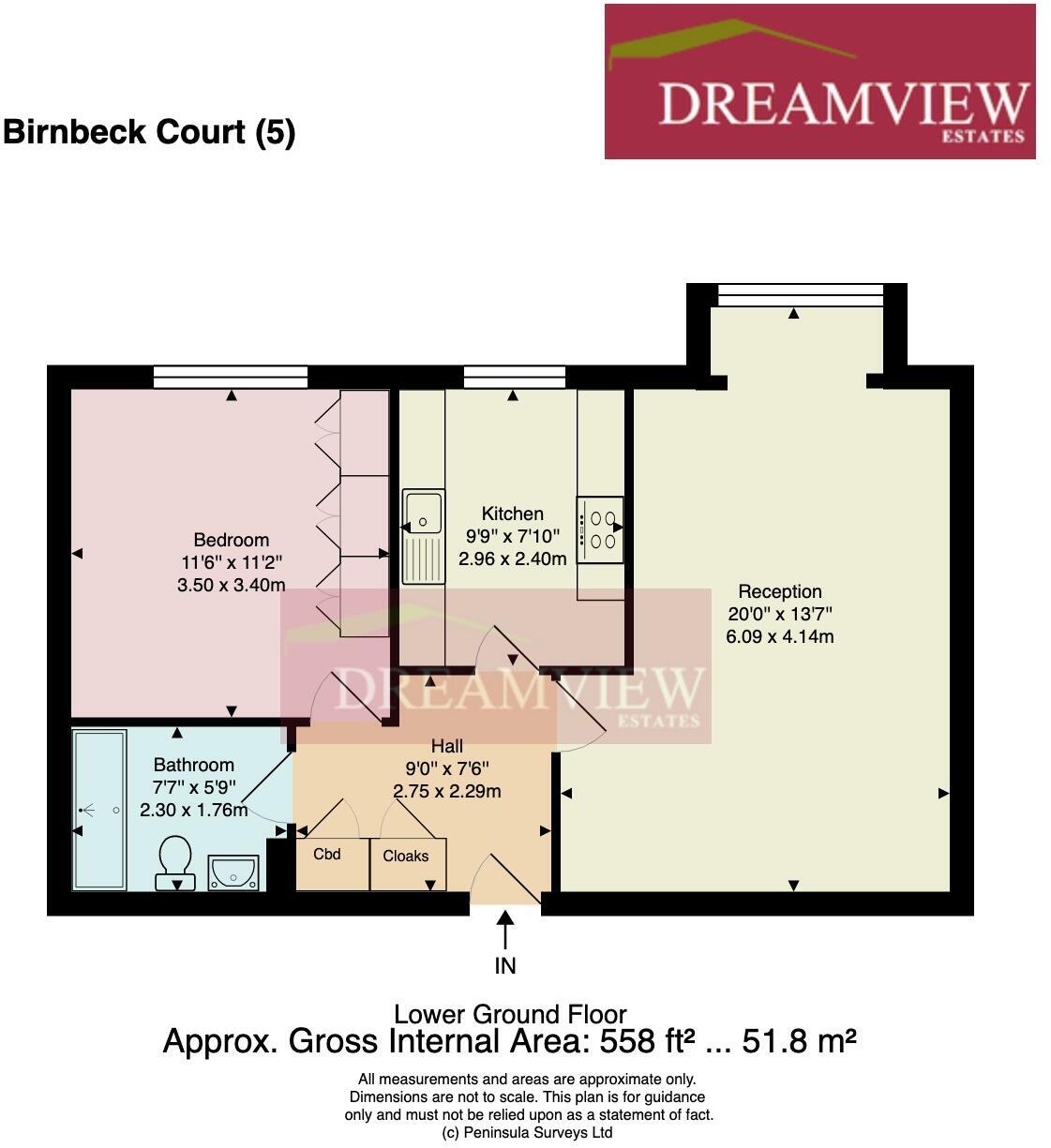 Birnbeck Court Finchley Road NW11 6BB floorplan