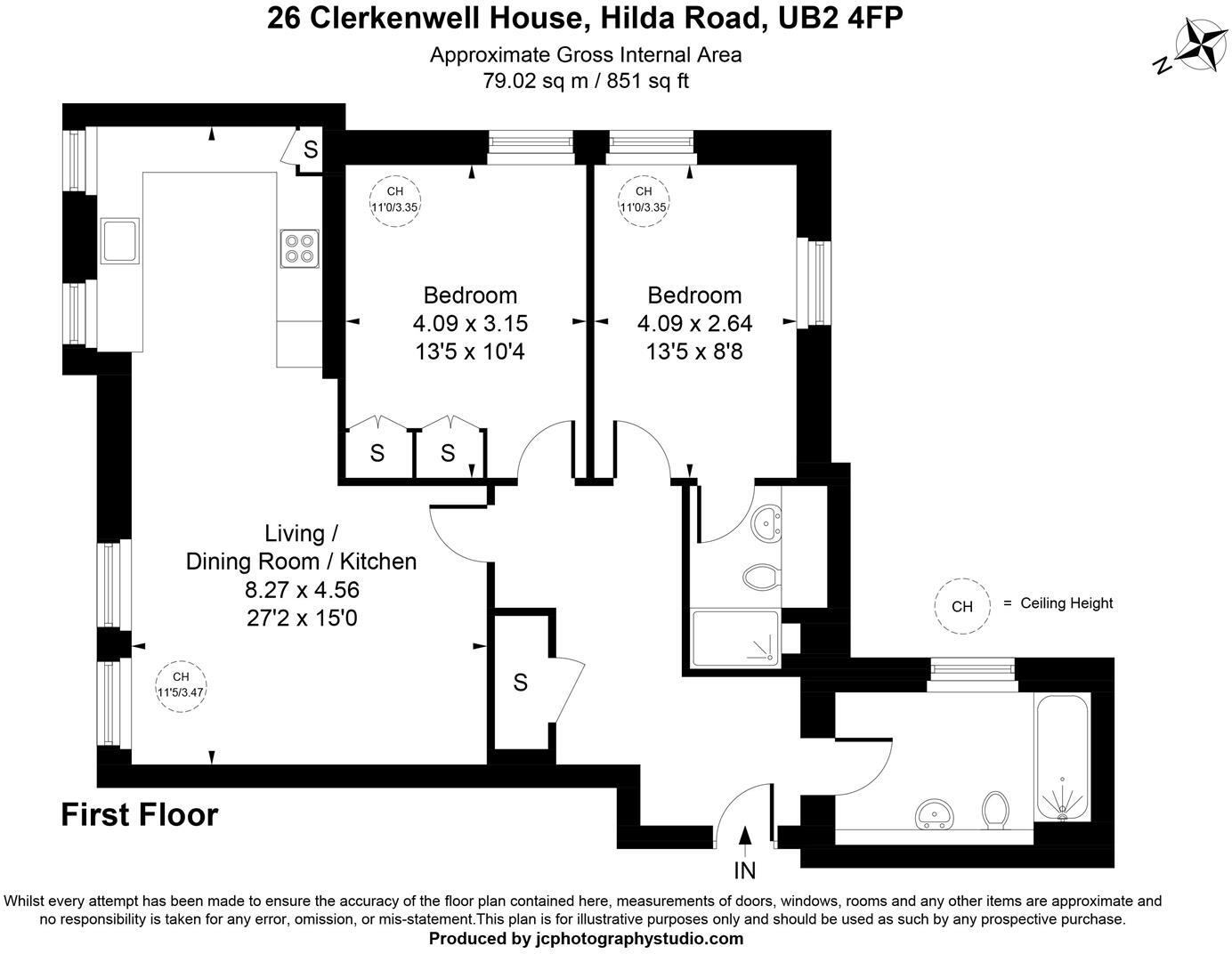 Clerkenwell House, Hilda Road, Hanwell Borders floorplan