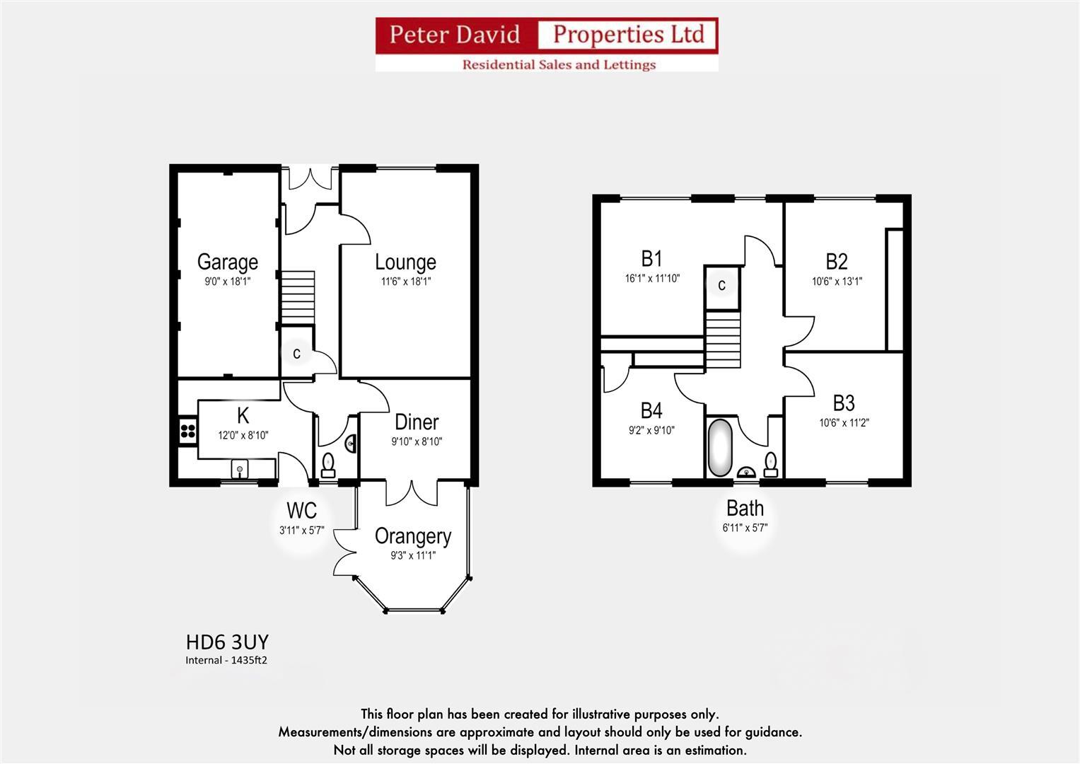 Ridge Lea, Brighouse floorplan