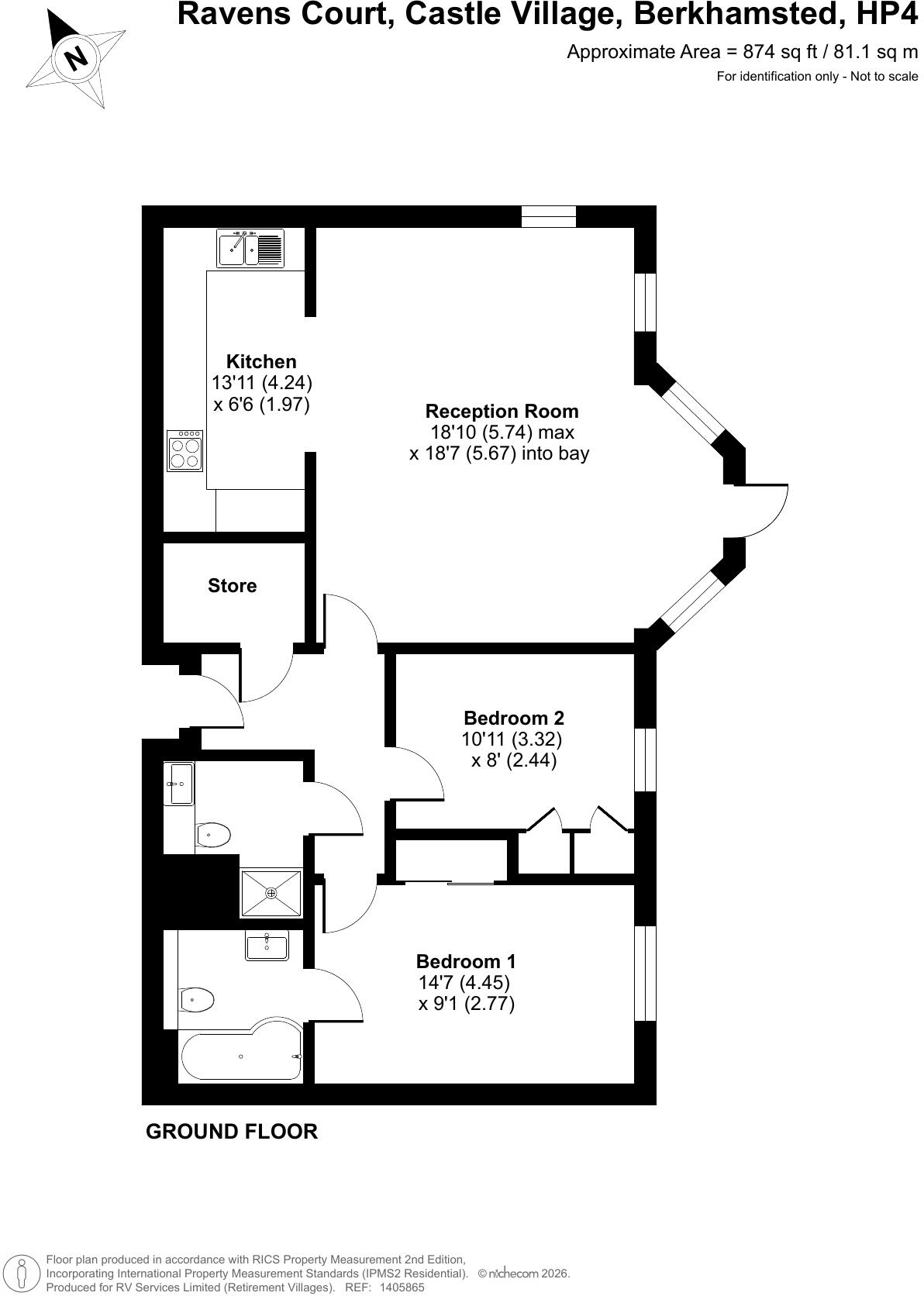 Ravens Court, Castle Village, Berkhamsted, Hertfordshire, HP4 floorplan