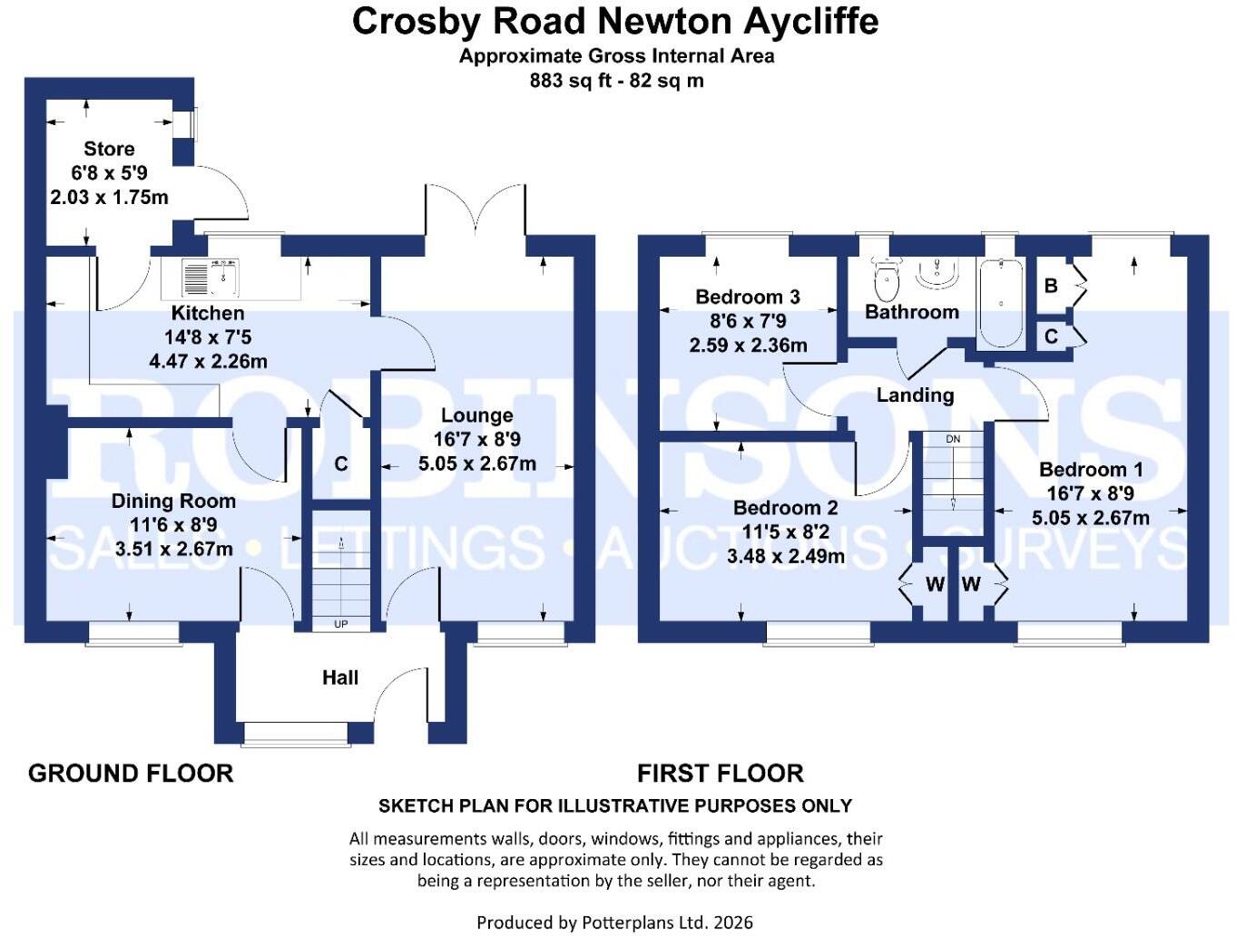 Crosby Road, Newton Aycliffe floorplan