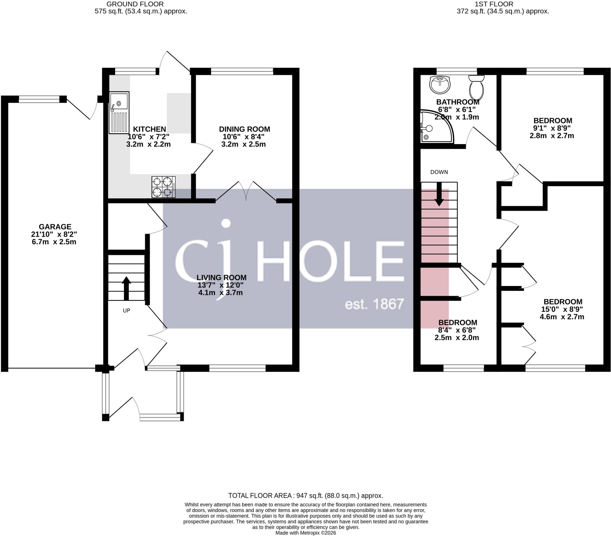 Firework Close, Bristol, Gloucestershire, BS15 floorplan