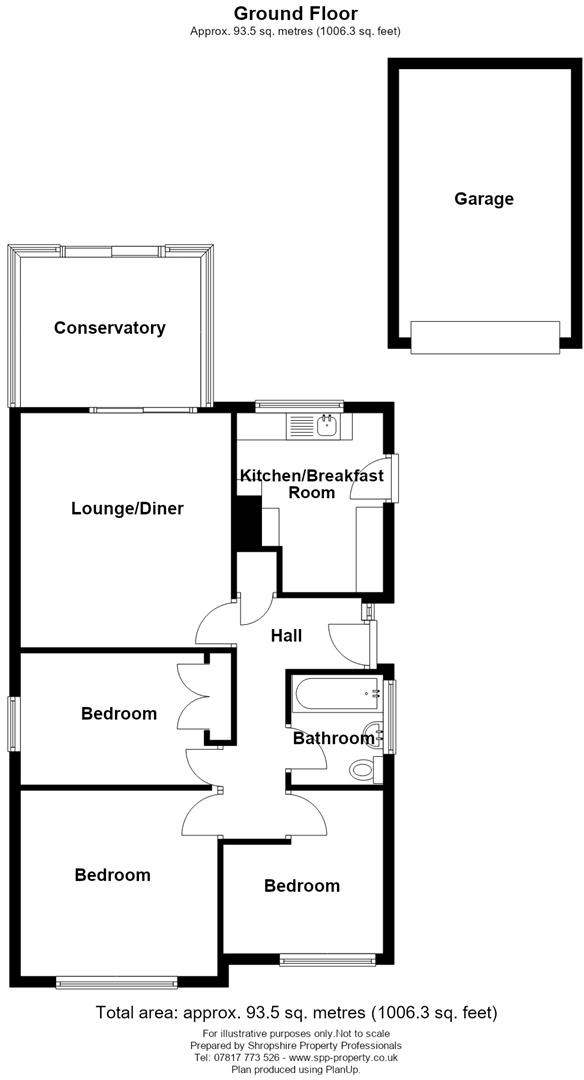 Portland Crescent, Belvidere, Shrewsbury floorplan