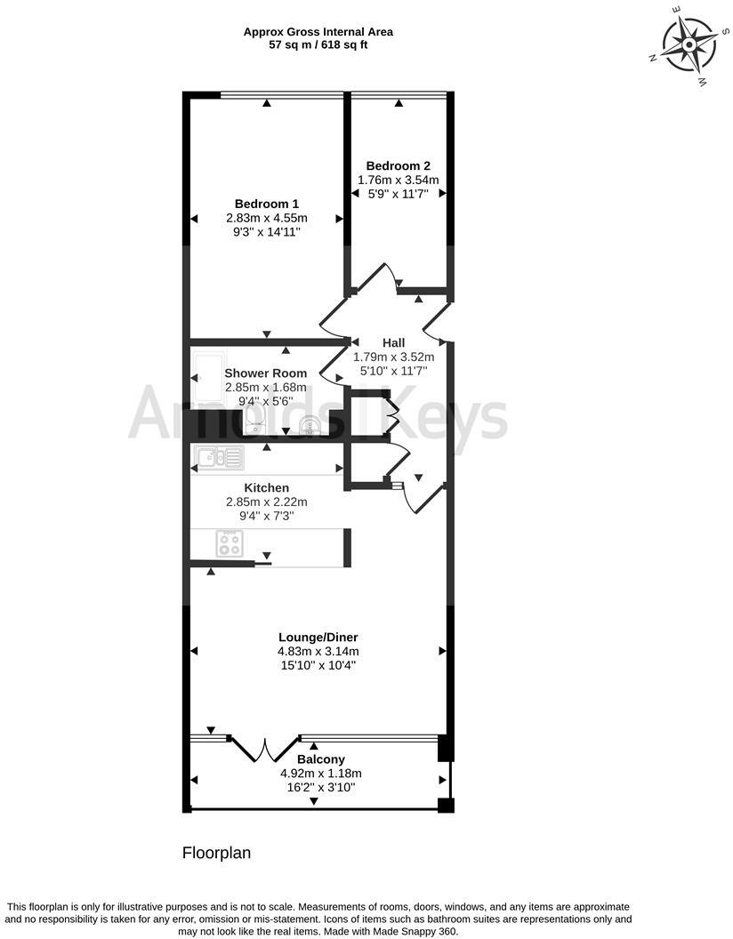 Cliff Road, Sheringham floorplan