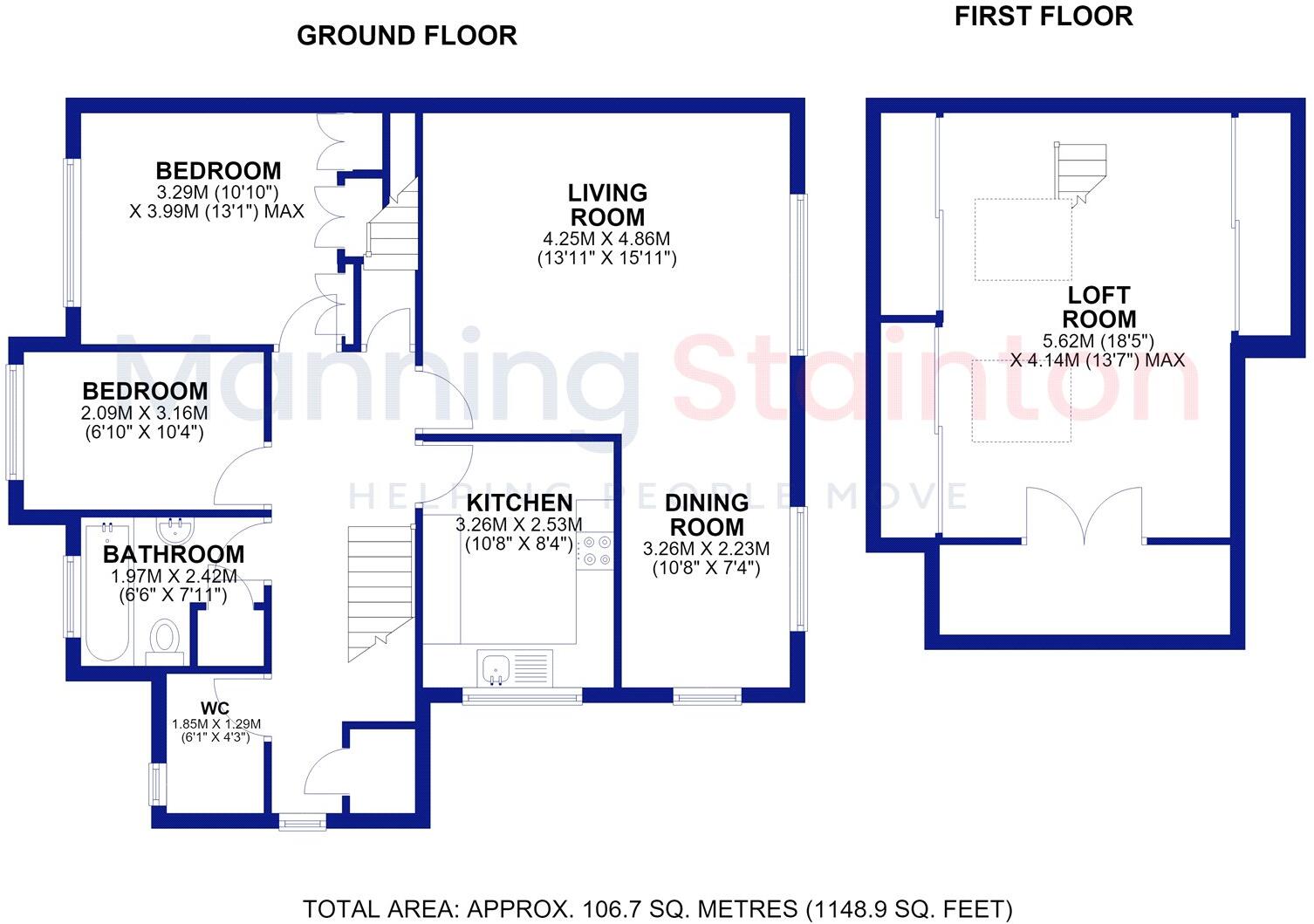 Glendower Park, Leeds, West Yorkshire floorplan