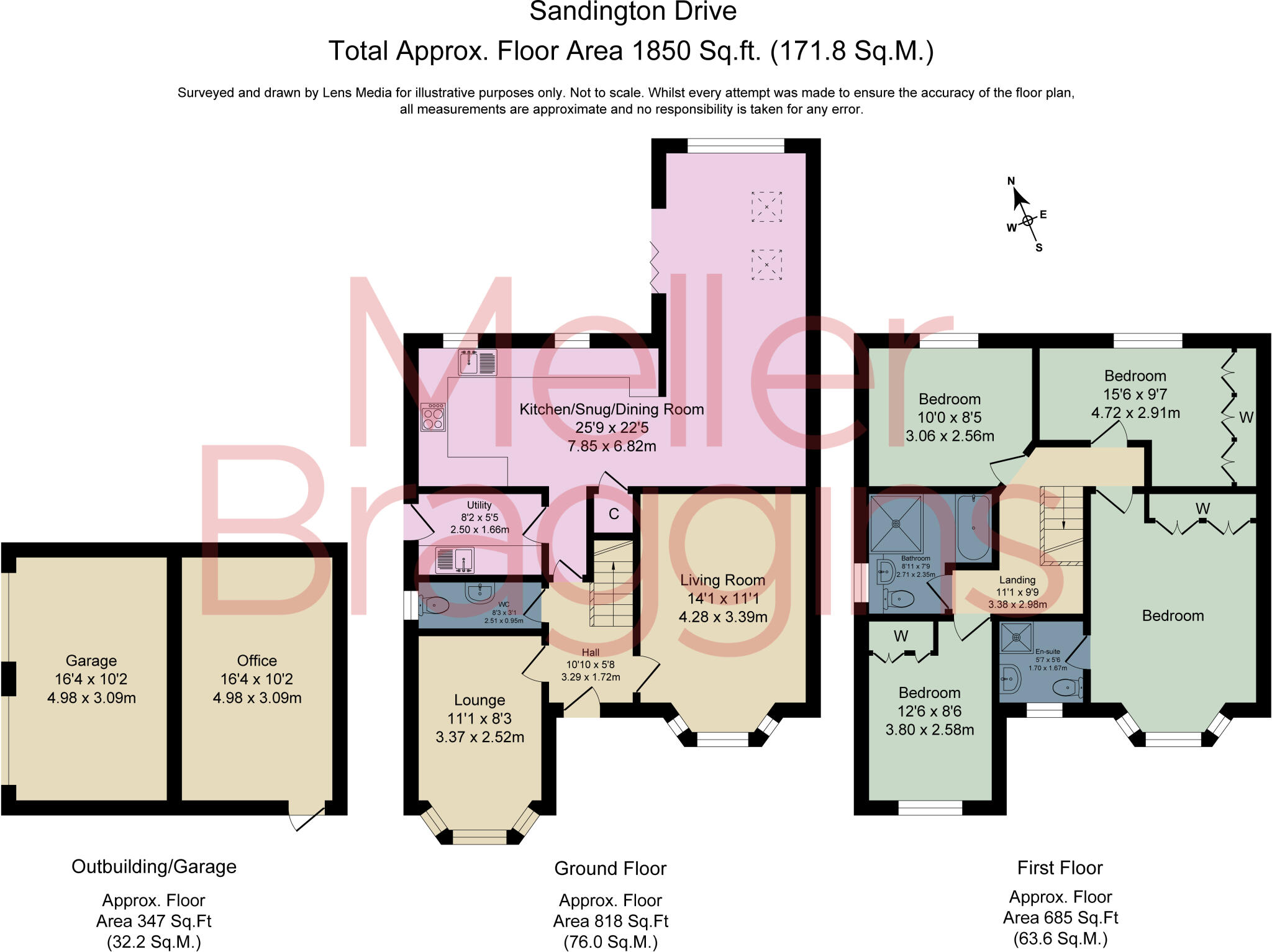 Sandington Drive, Cuddington floorplan