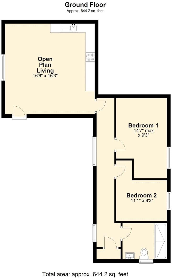 The Old Ship, Trowbridge floorplan
