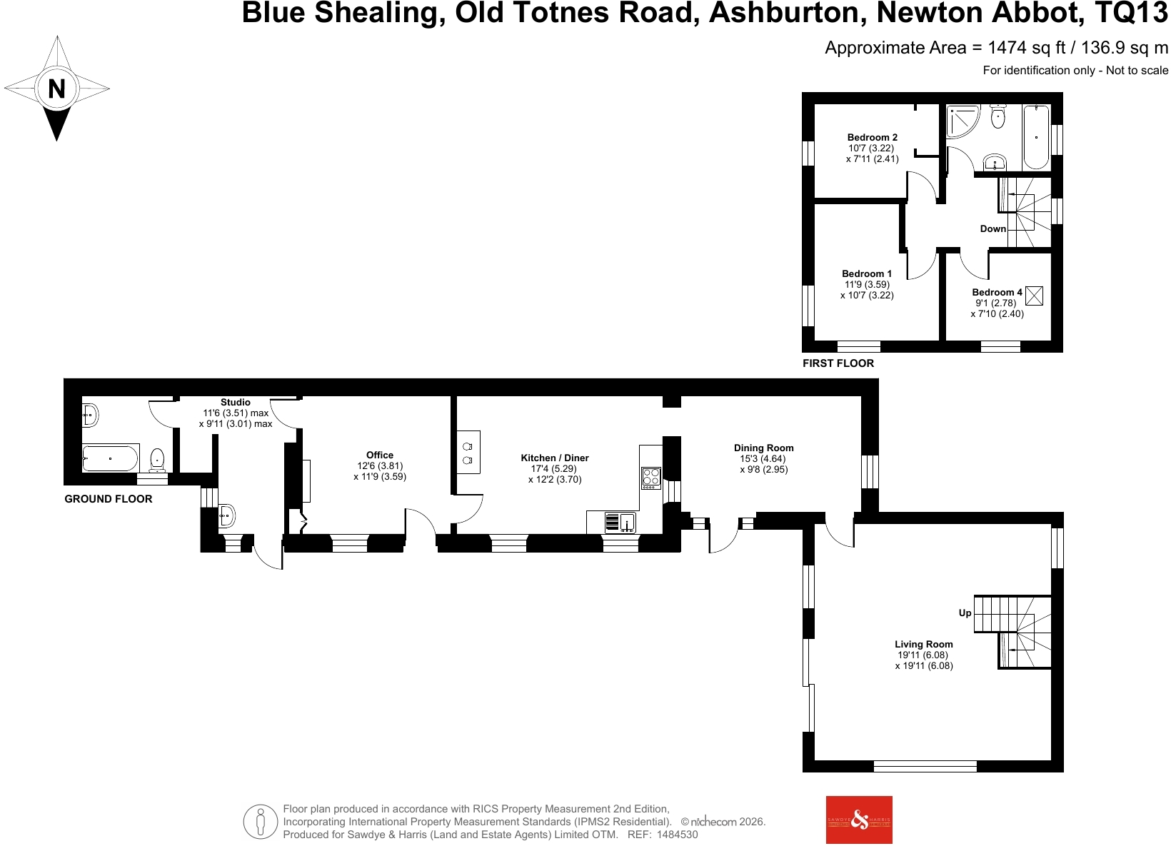 Old Totnes Road, Ashburton, Devon floorplan