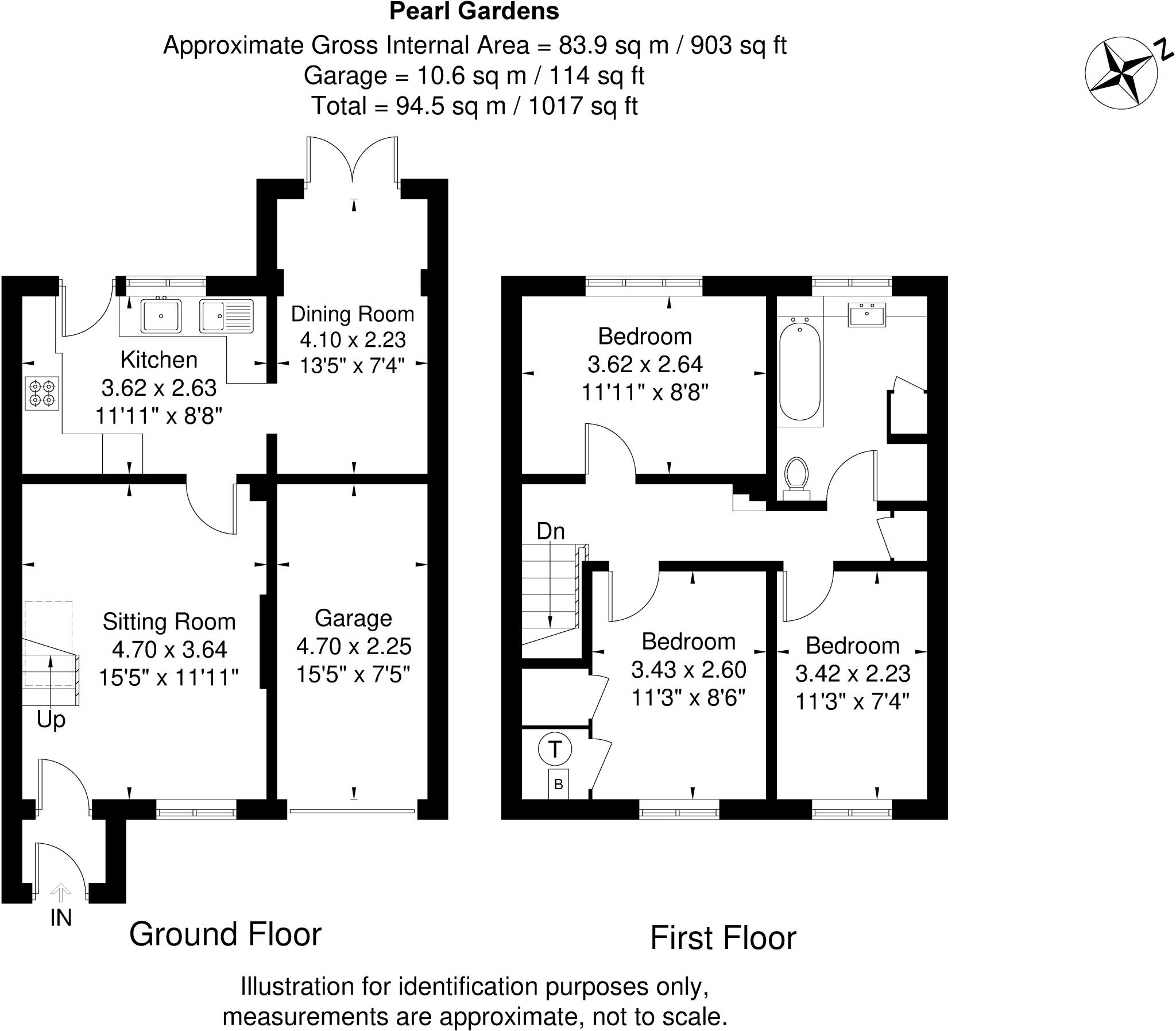 Pearl Gardens, Cippenham floorplan