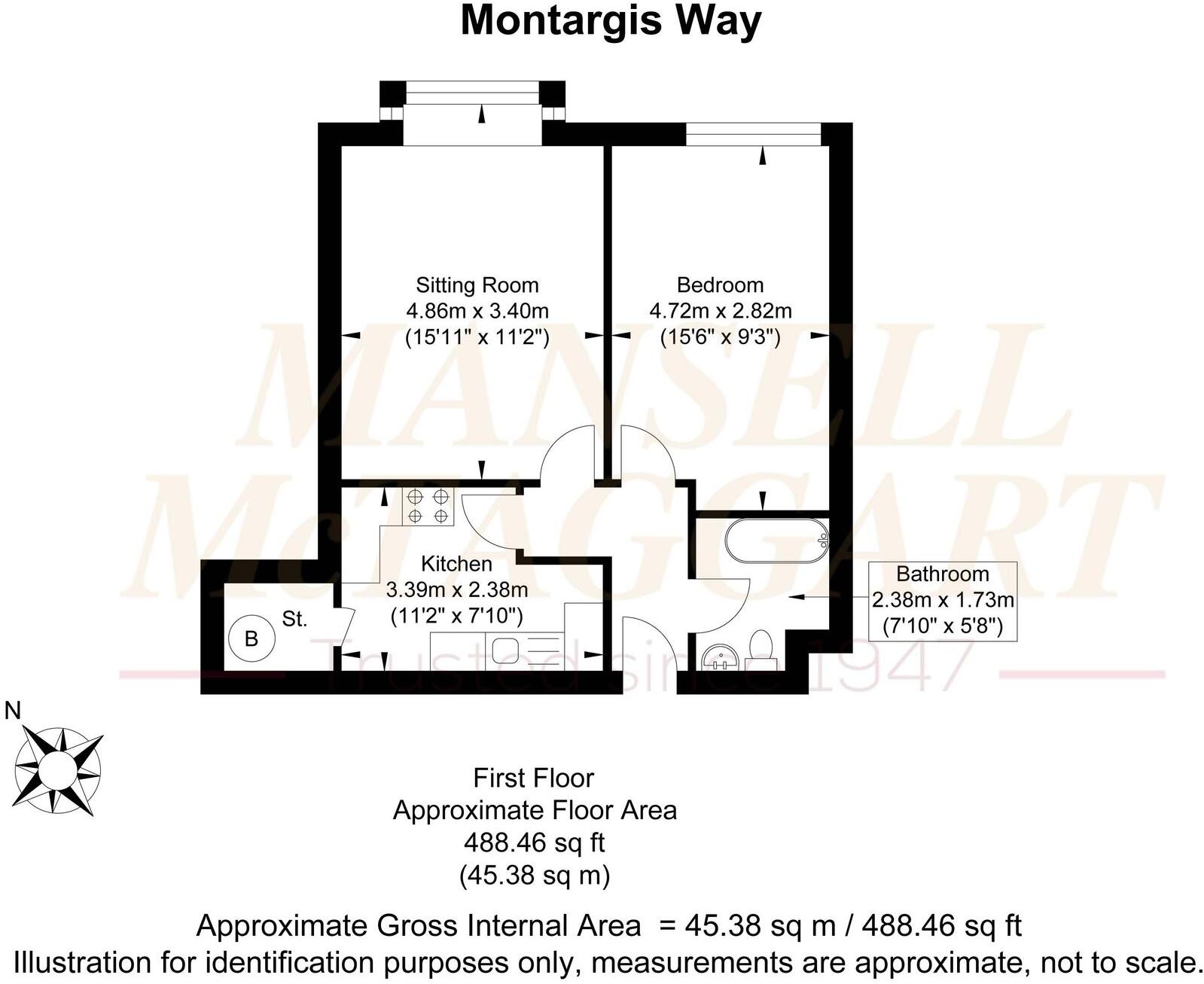Montargis Way, Martlets Court Montargis Way, TN6 floorplan