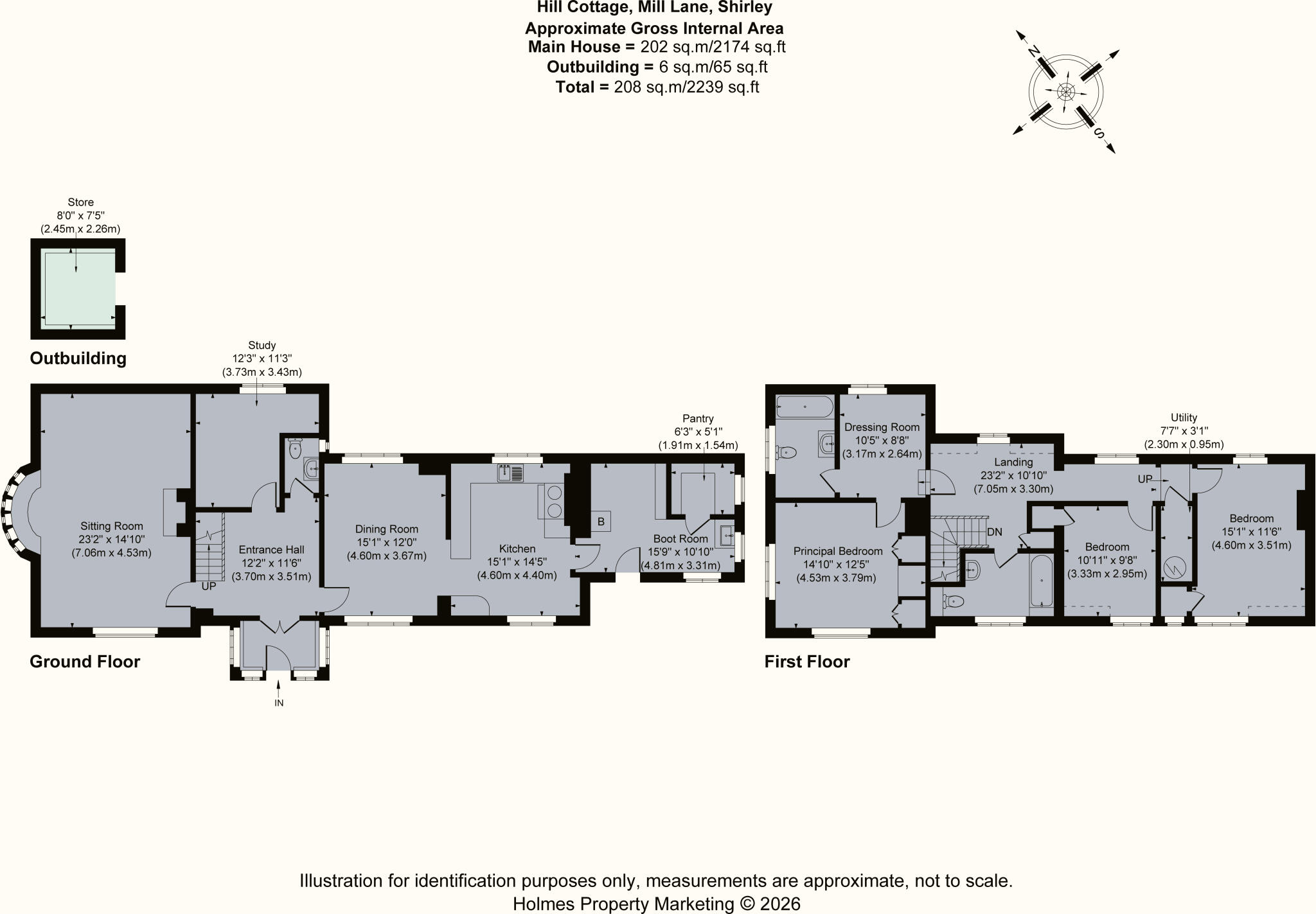 Hill Cottage, Shirley, Ashbourne floorplan