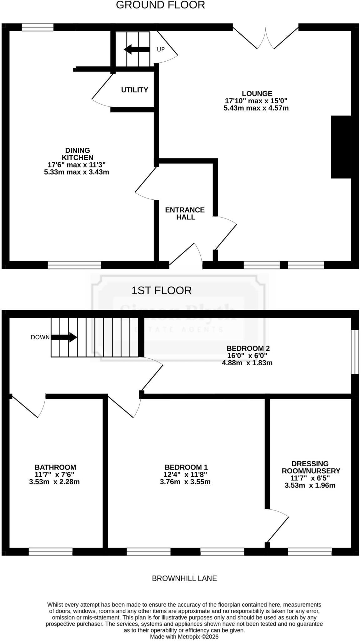 Poppy Cottage, Brownhill Lane, Holmbridge floorplan